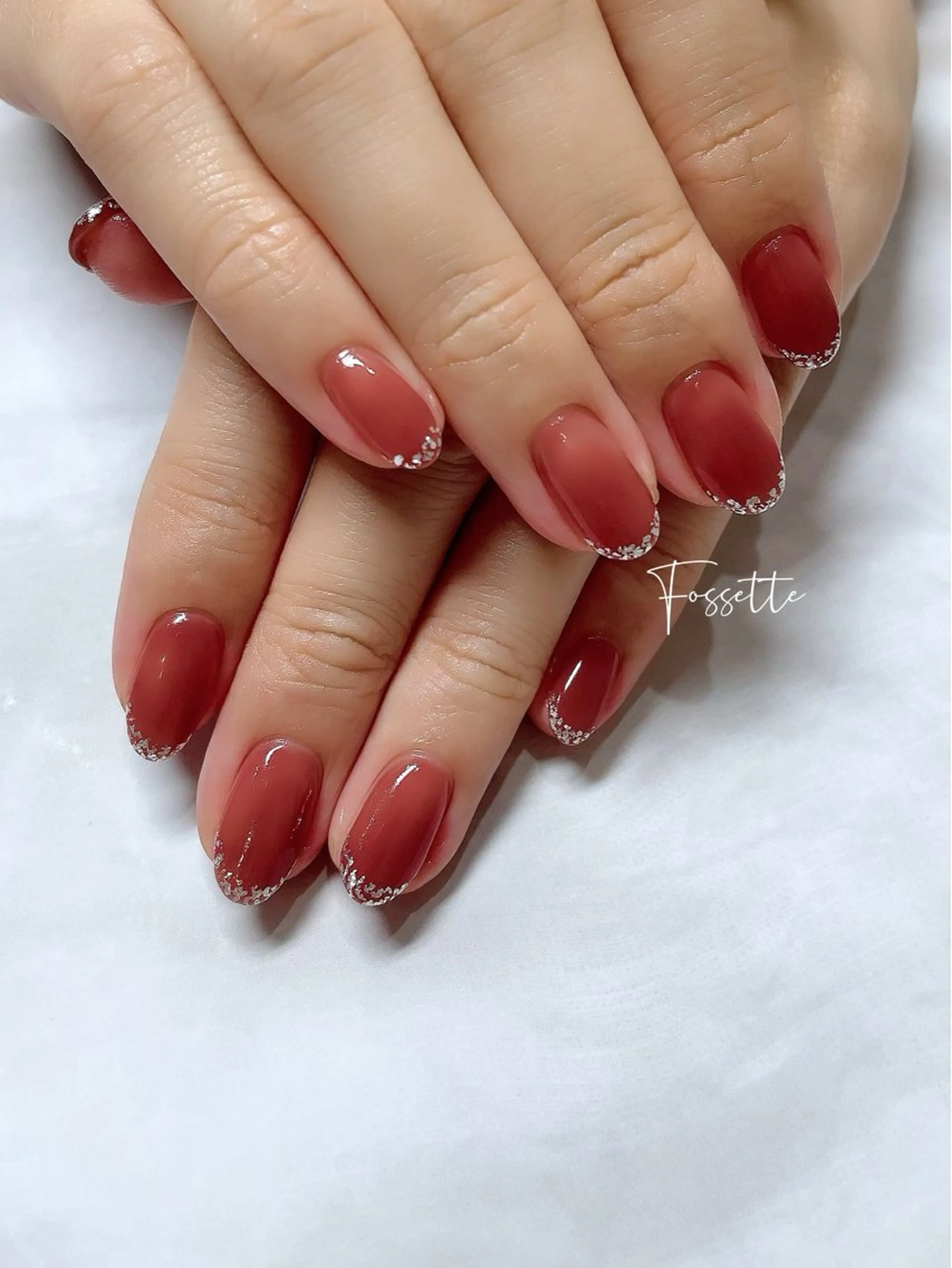 ネイル ワンカラーネイル シンプルネイル ハンドネイル nailsalon Fossetteのネイルデザイン