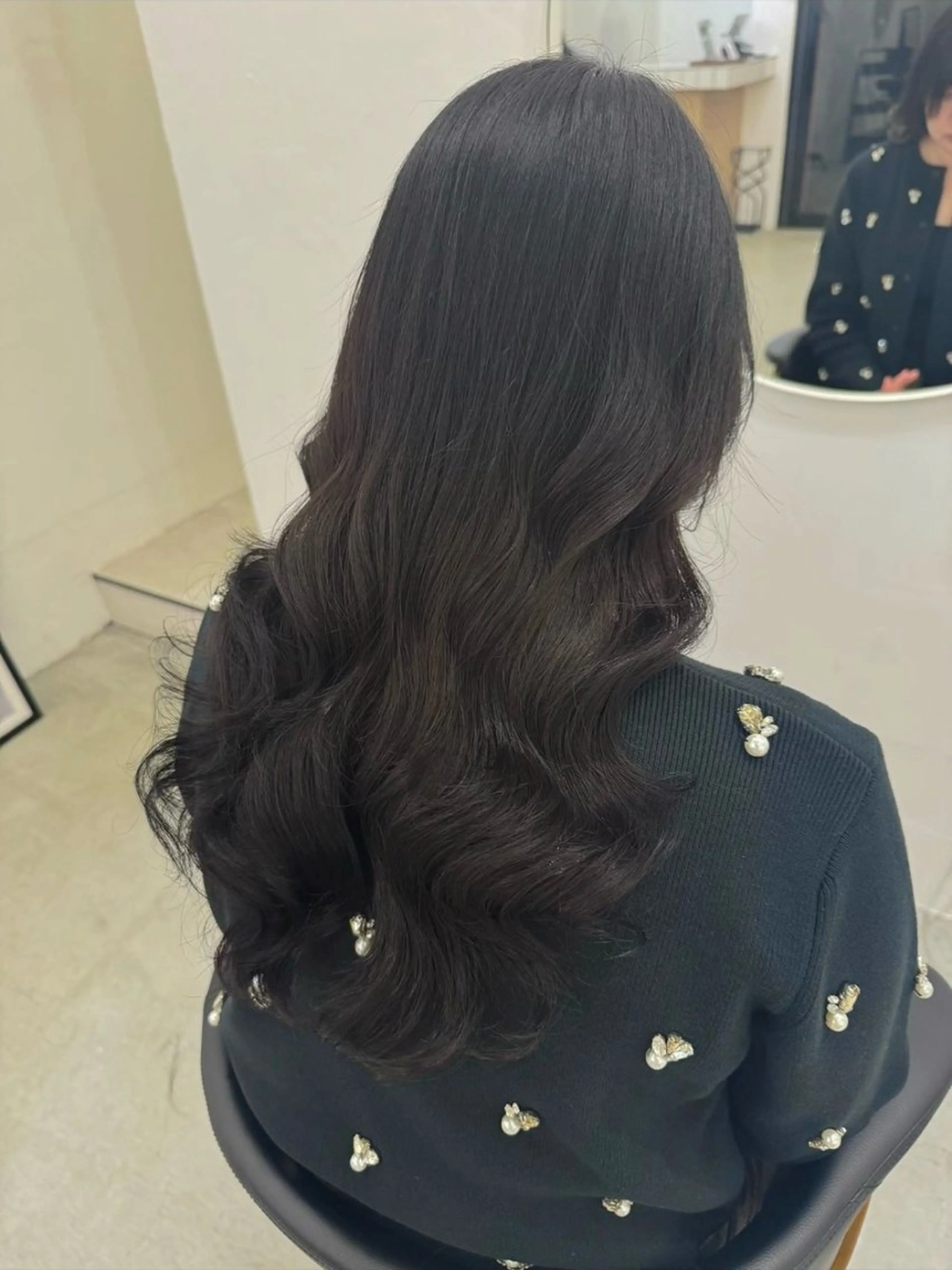 ロング カラー パーマ 韓国ヘア/韓国風 パーマ/kazueのヘアスタイル