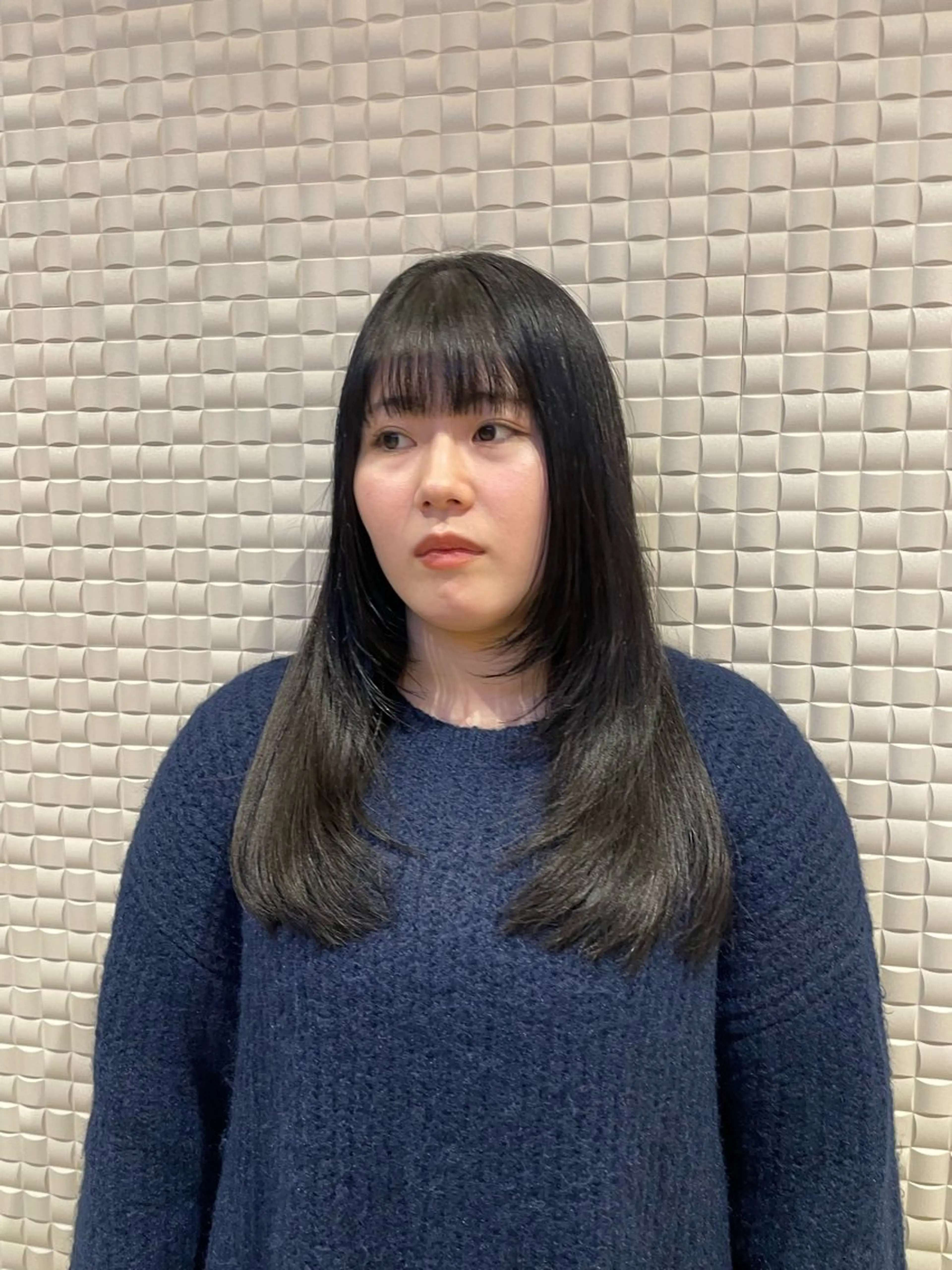 ロング カット ren ボブロブ/ミディアムのヘアスタイル