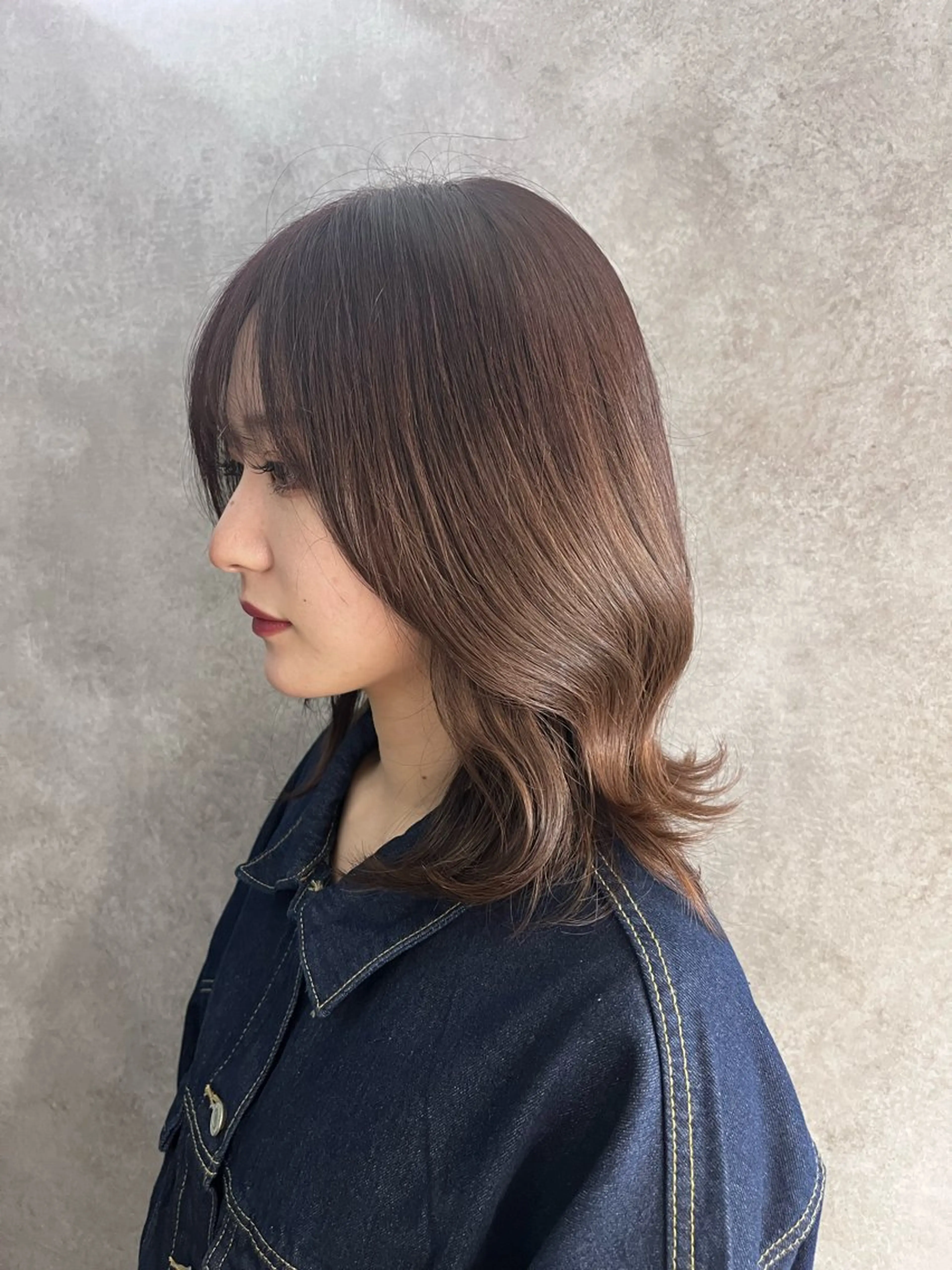ミディアム 韓国風ヘア 透明感カラー🕊🤍 アサノ  マユのヘアスタイル