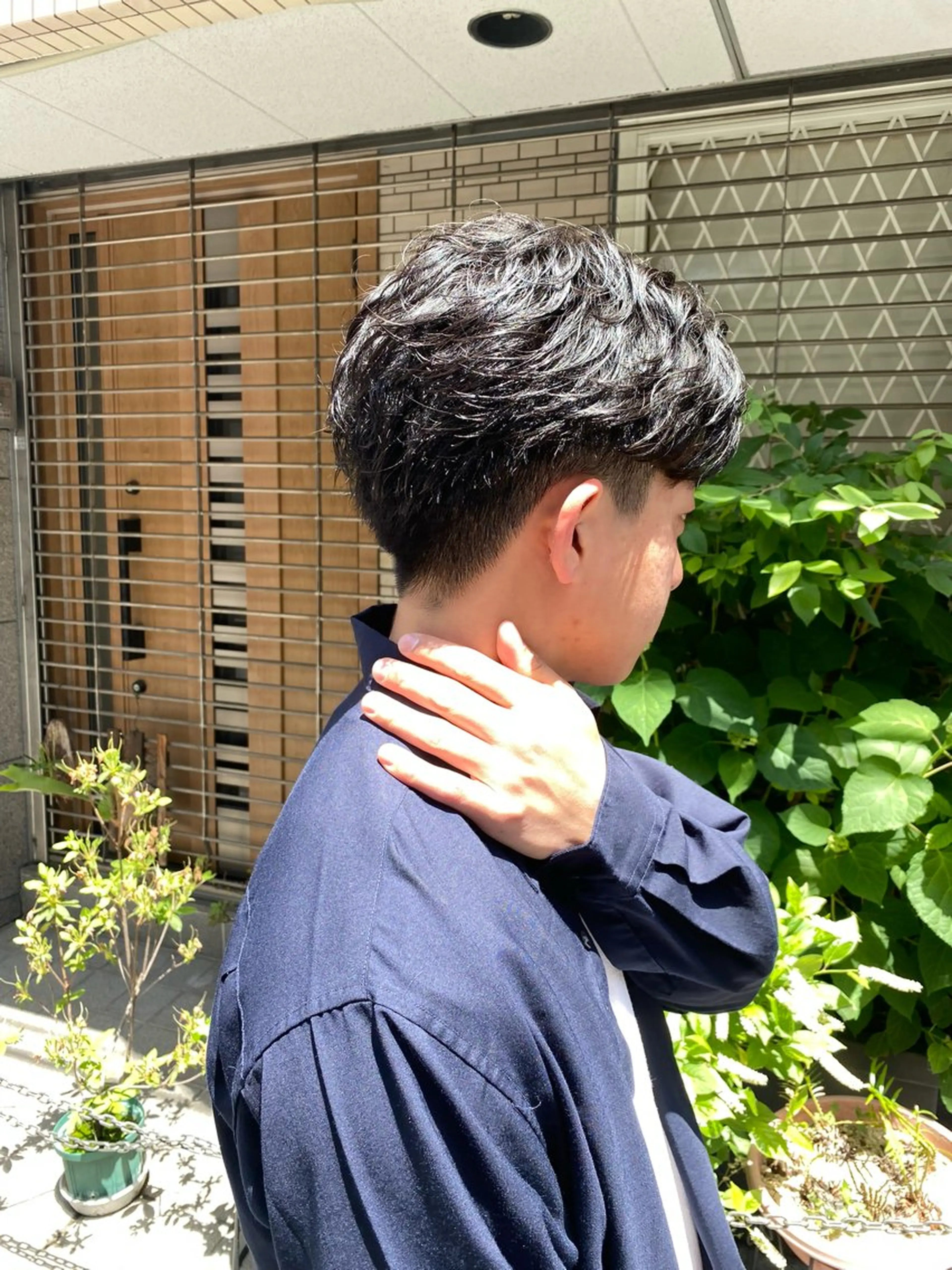 パーマ メンズ メンズパーマ カット パーマ ブリーチなし/暖色/ 透明感/なおやのヘアスタイル