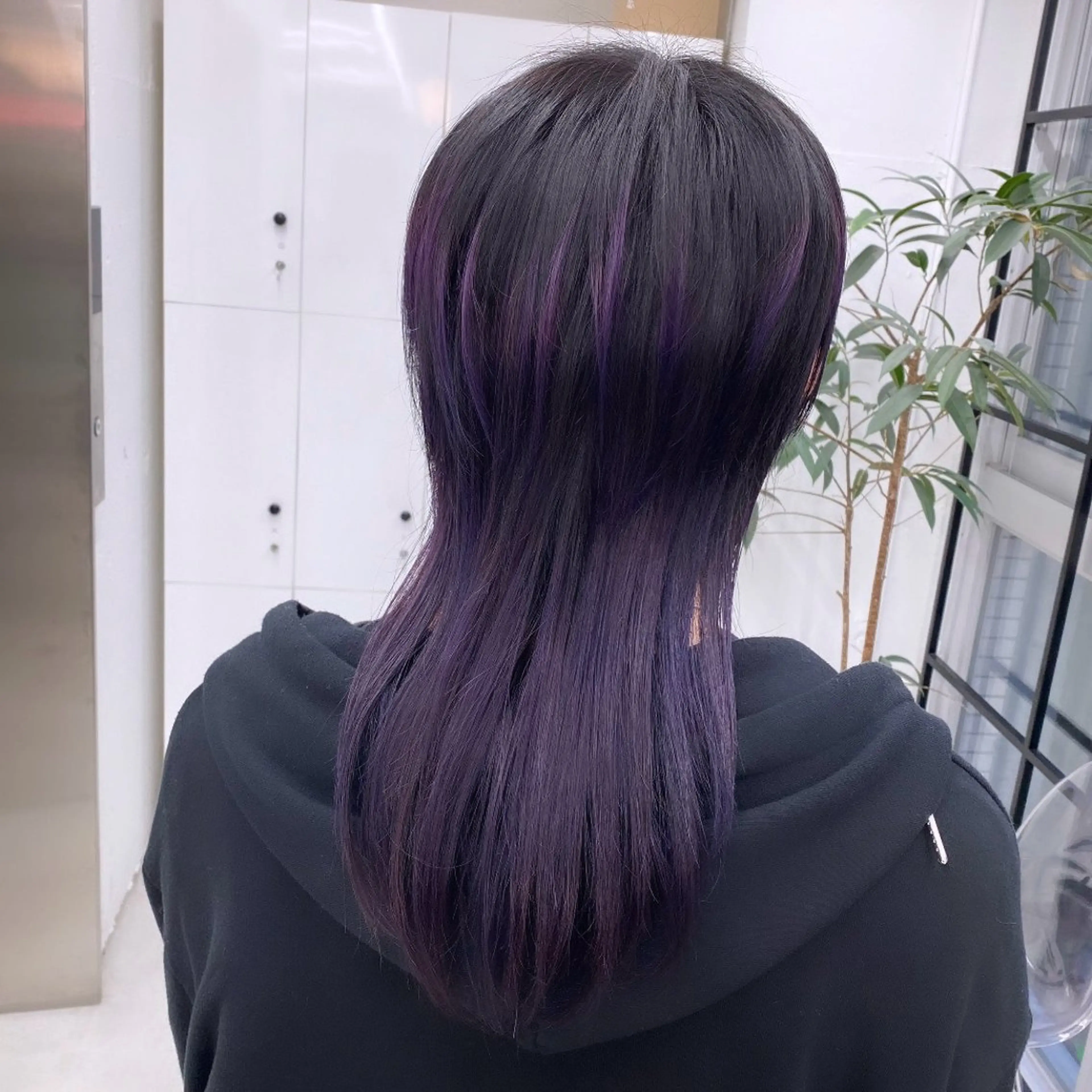 セミロング カラー メンズ メンズブリーチ ブリーチ パープルカラー JILL🌟 せいゆのヘアスタイル