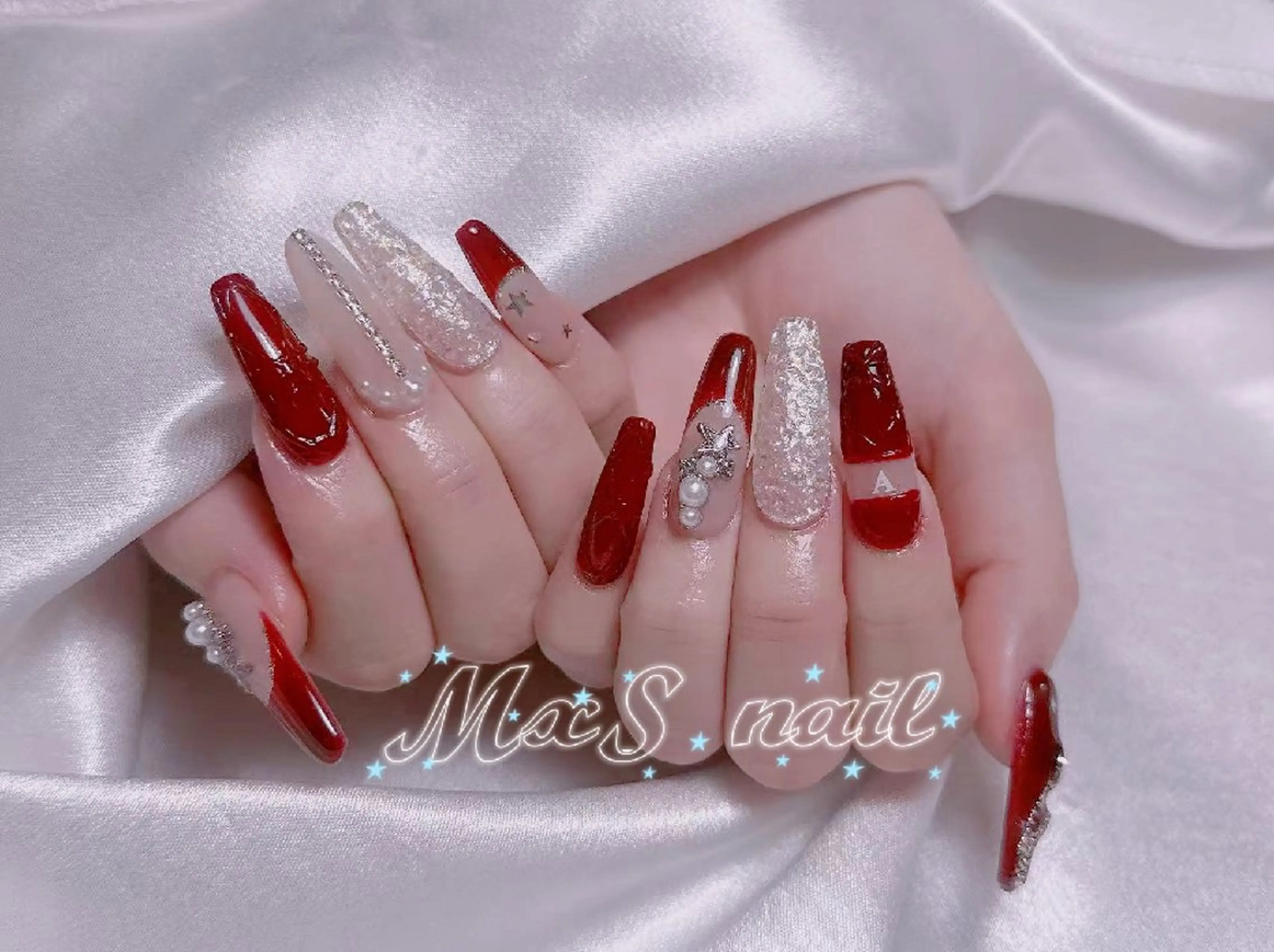 ネイル ハンドネイル ハンドケア MxS Nail(長さだし/フィルイン/マグネット/韓国ネイル/ワンホンネイル/ワンカラー)所属・MxS リィリィのネイルデザイン