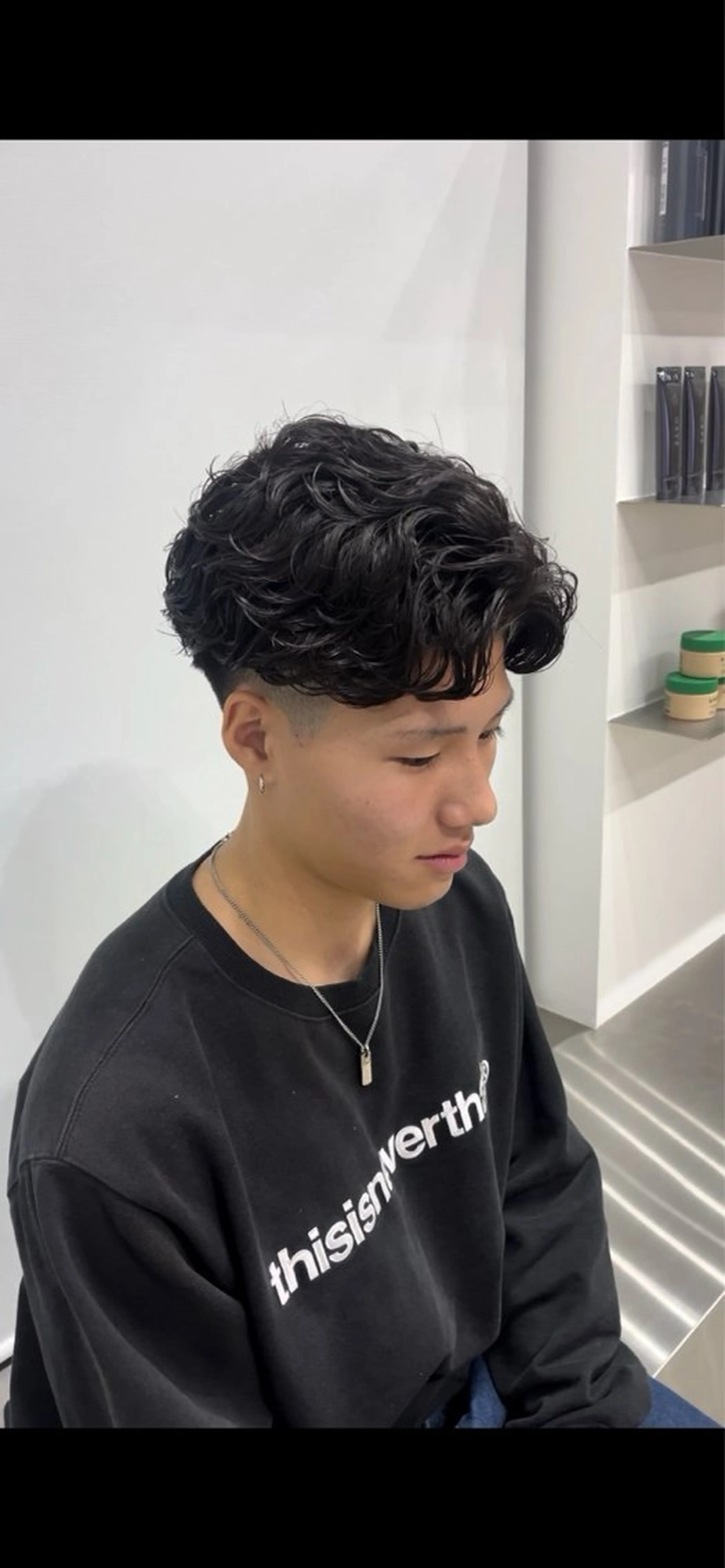 パーマ メンズ 夏果⭐︎fifth 天神 海外風パーマのヘアスタイル