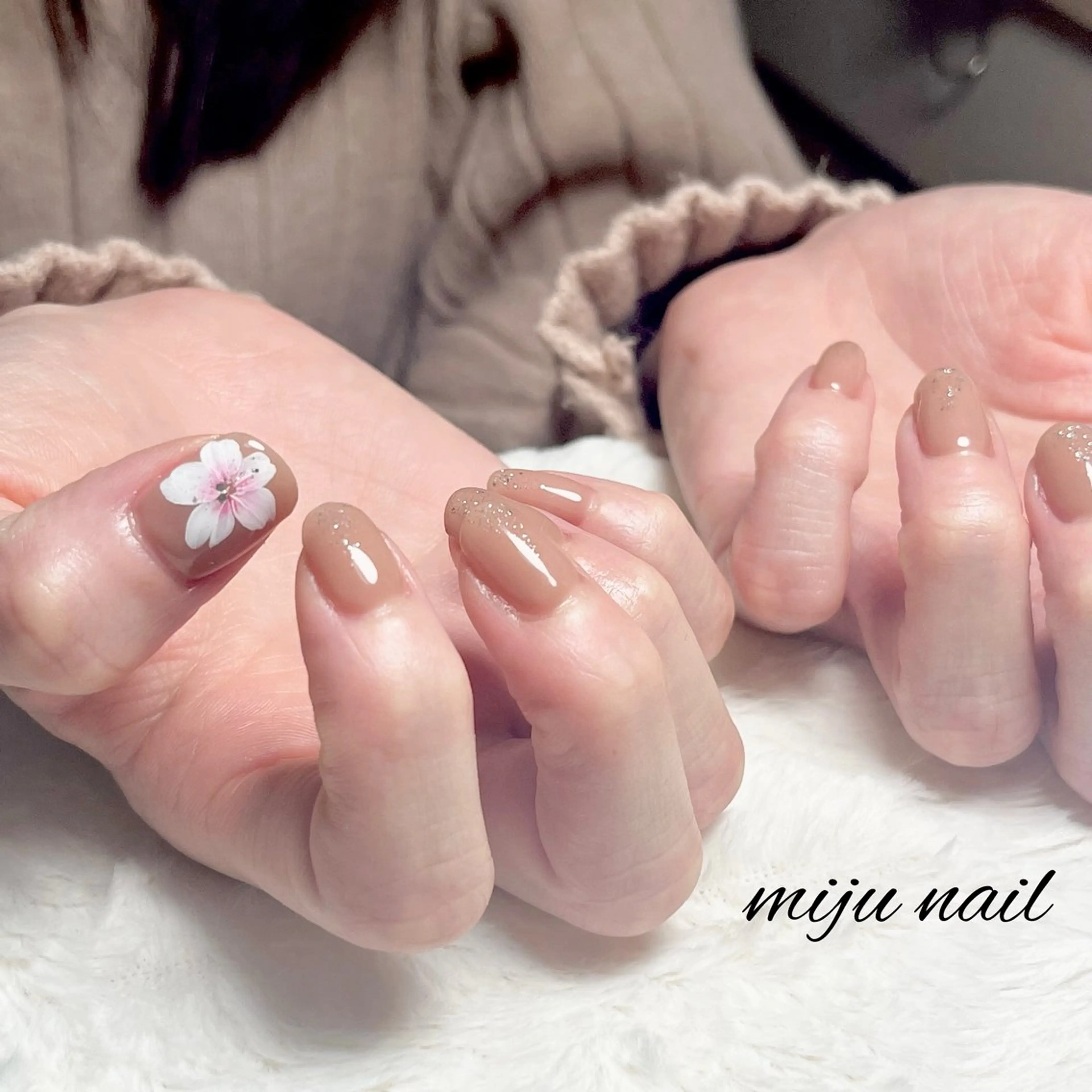 ネイル ❁miju nail 大人上品/自爪育成のネイルデザイン