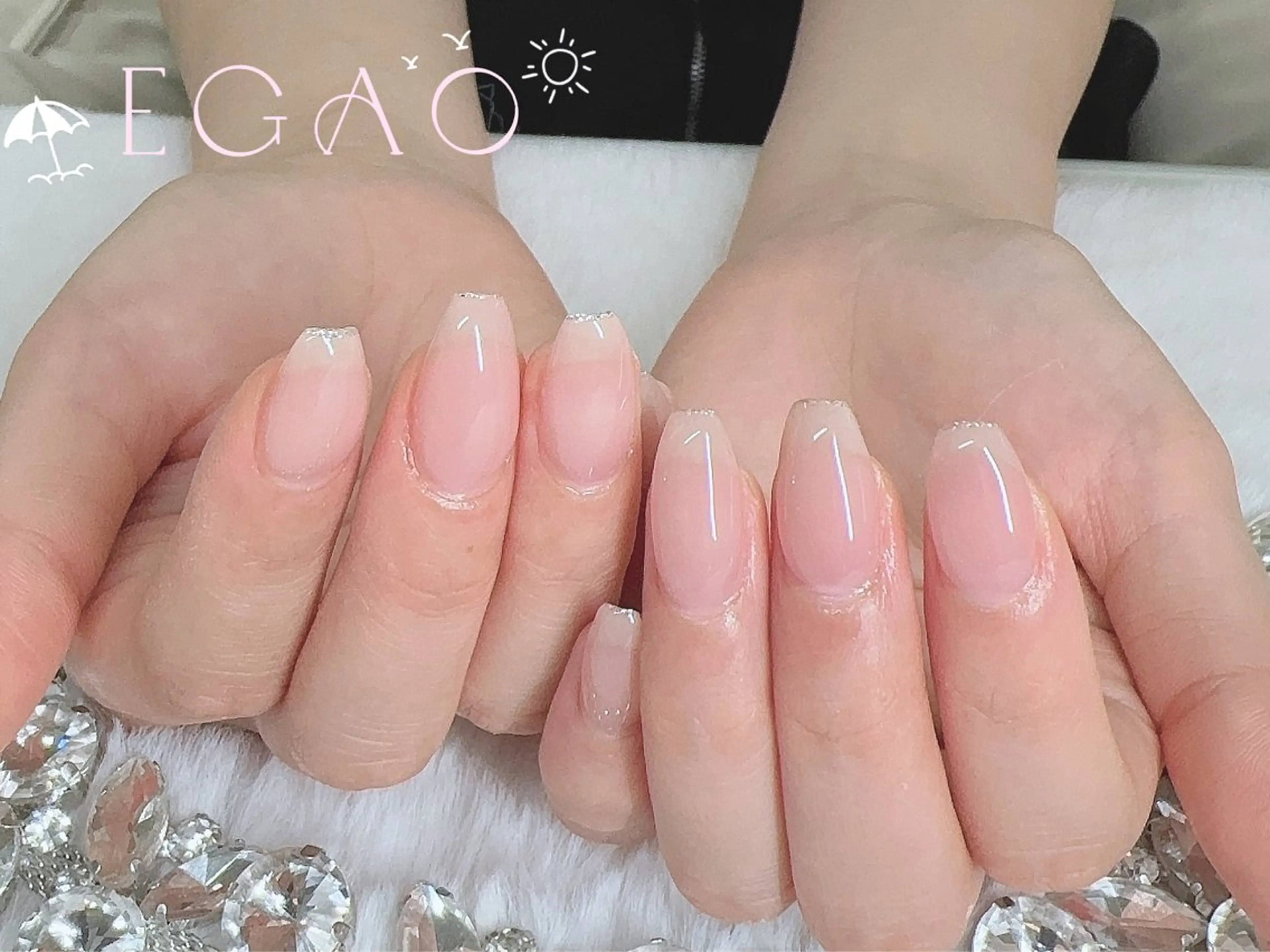 ネイル アートネイル フットネイル フレンチネイル ジェルネイル グラデーション ハンドネイル Egao Nail錦糸町店のネイルデザイン