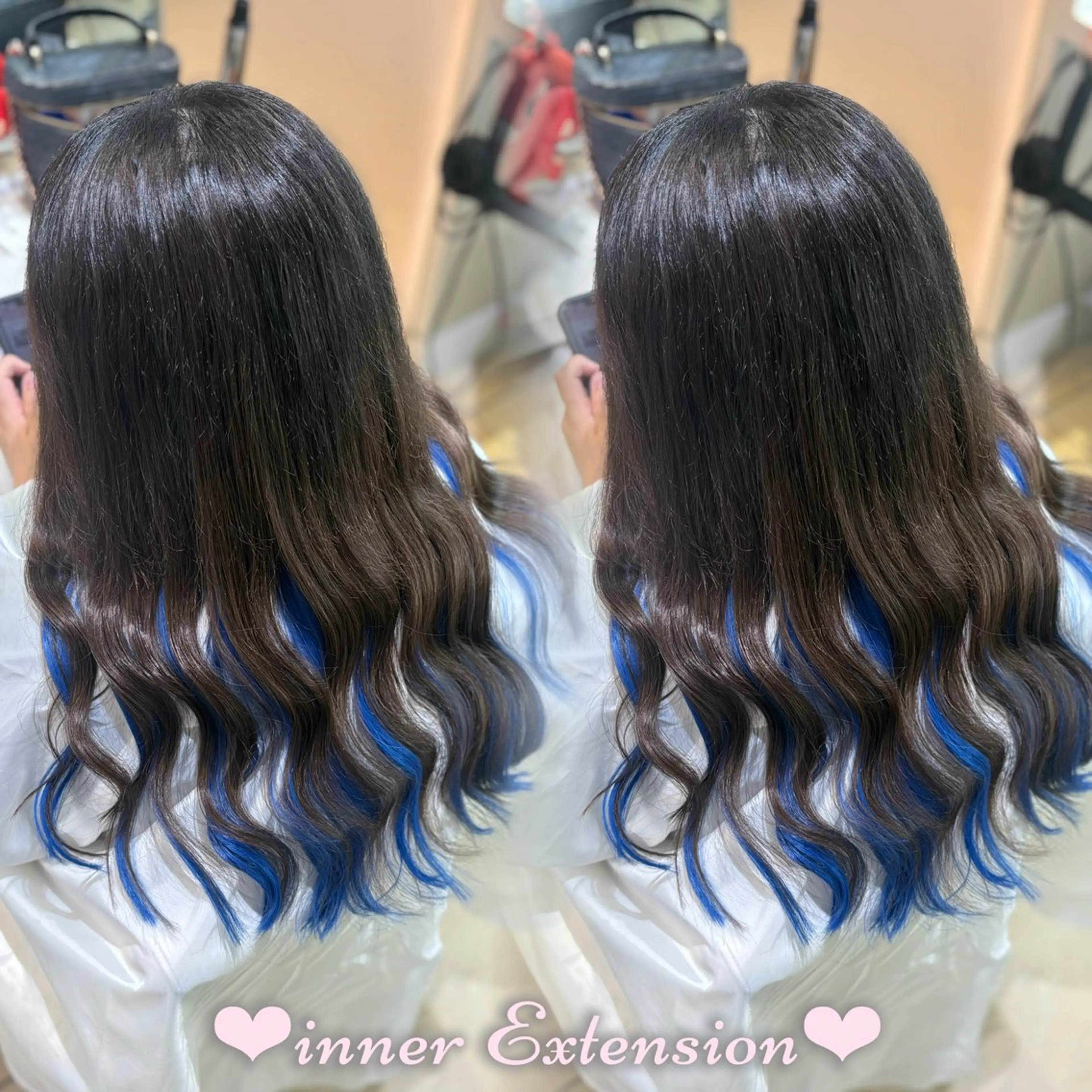 ロング カラー エクステ ヘアカラー エクステ 新宿/艶カラー 🎀エクステKANAのヘアスタイル