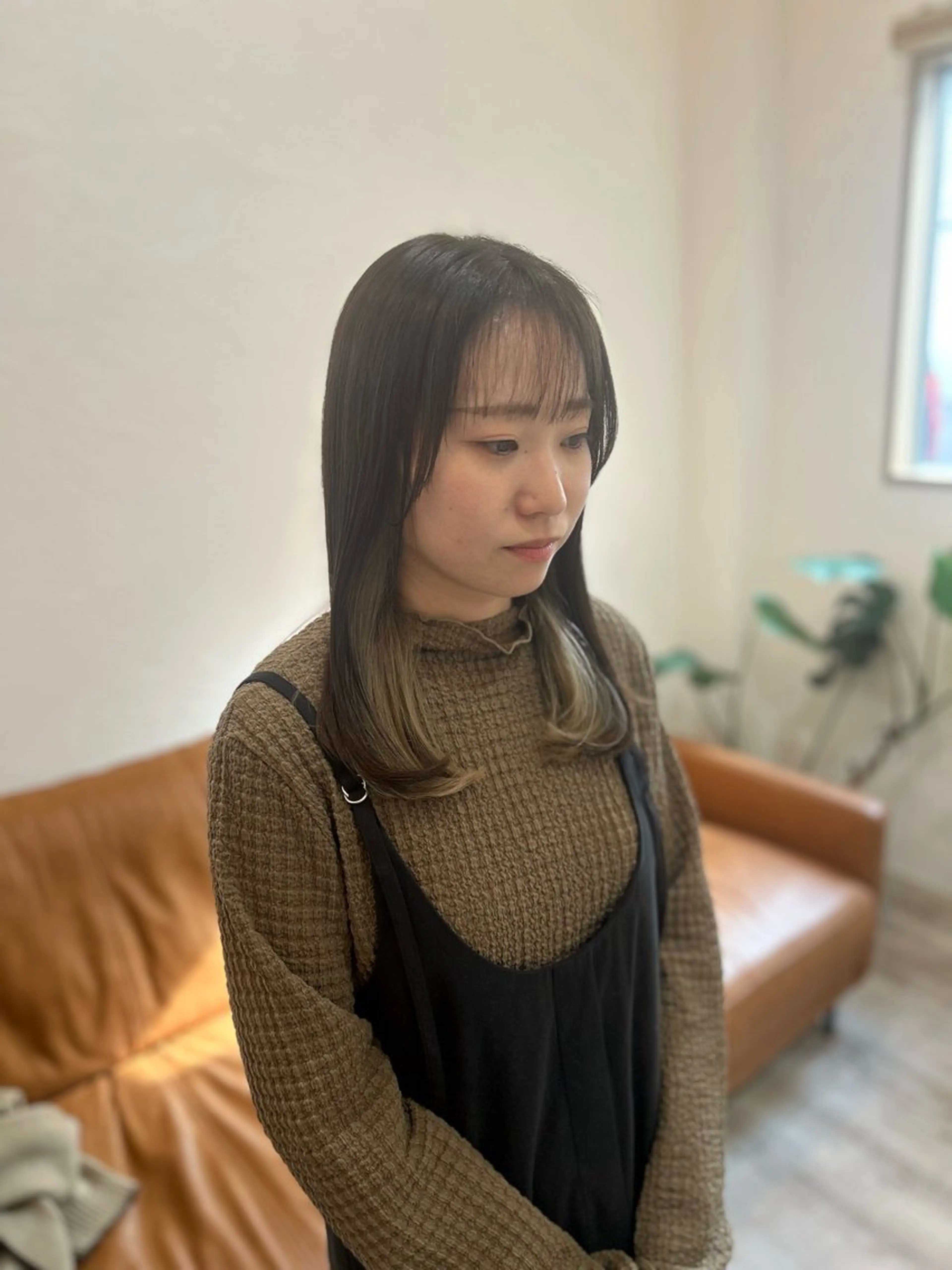 セミロング カラー 堀 大輔のヘアスタイル