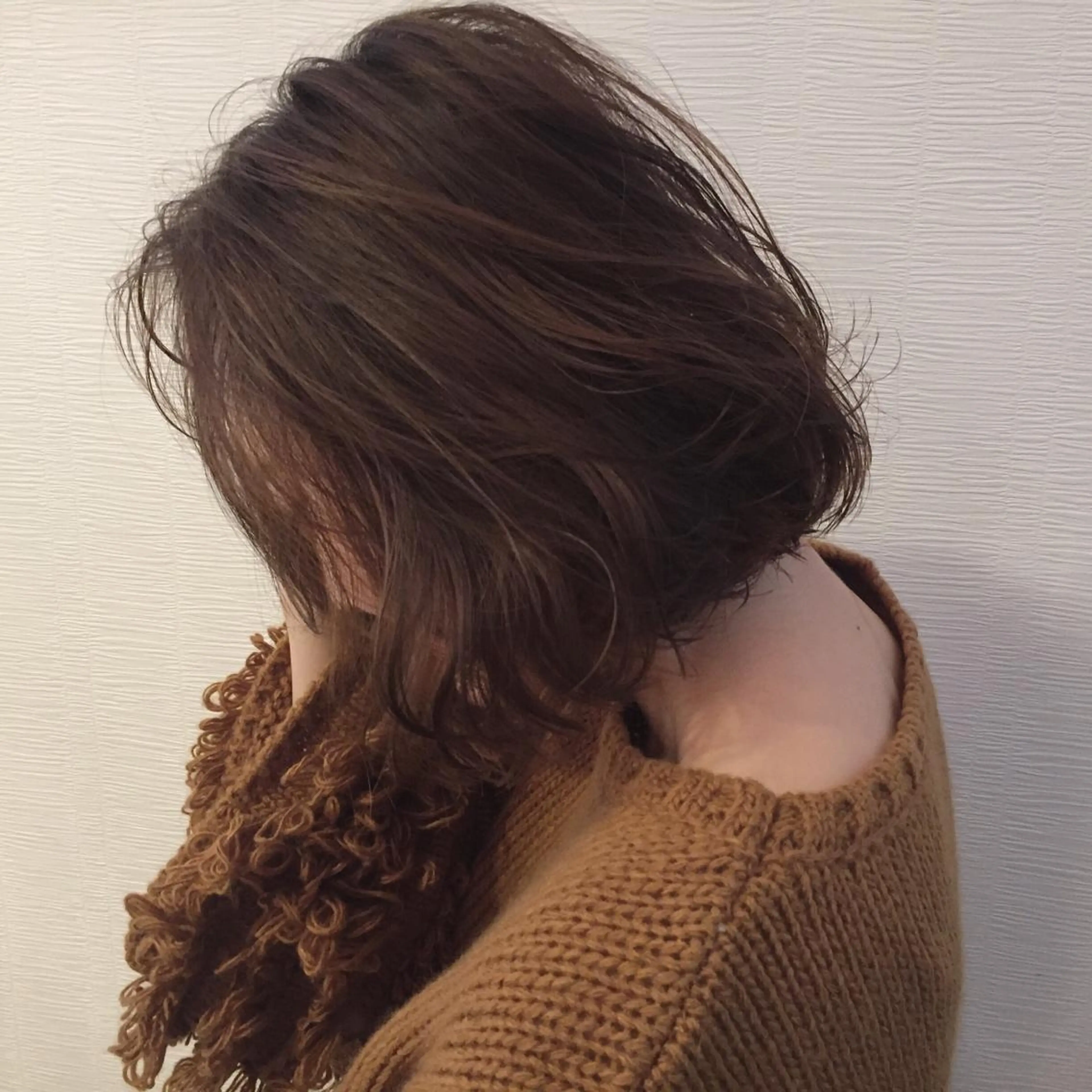 ミディアム カラー パーマ カット パーマ トリートメント 池田 真由美のヘアスタイル
