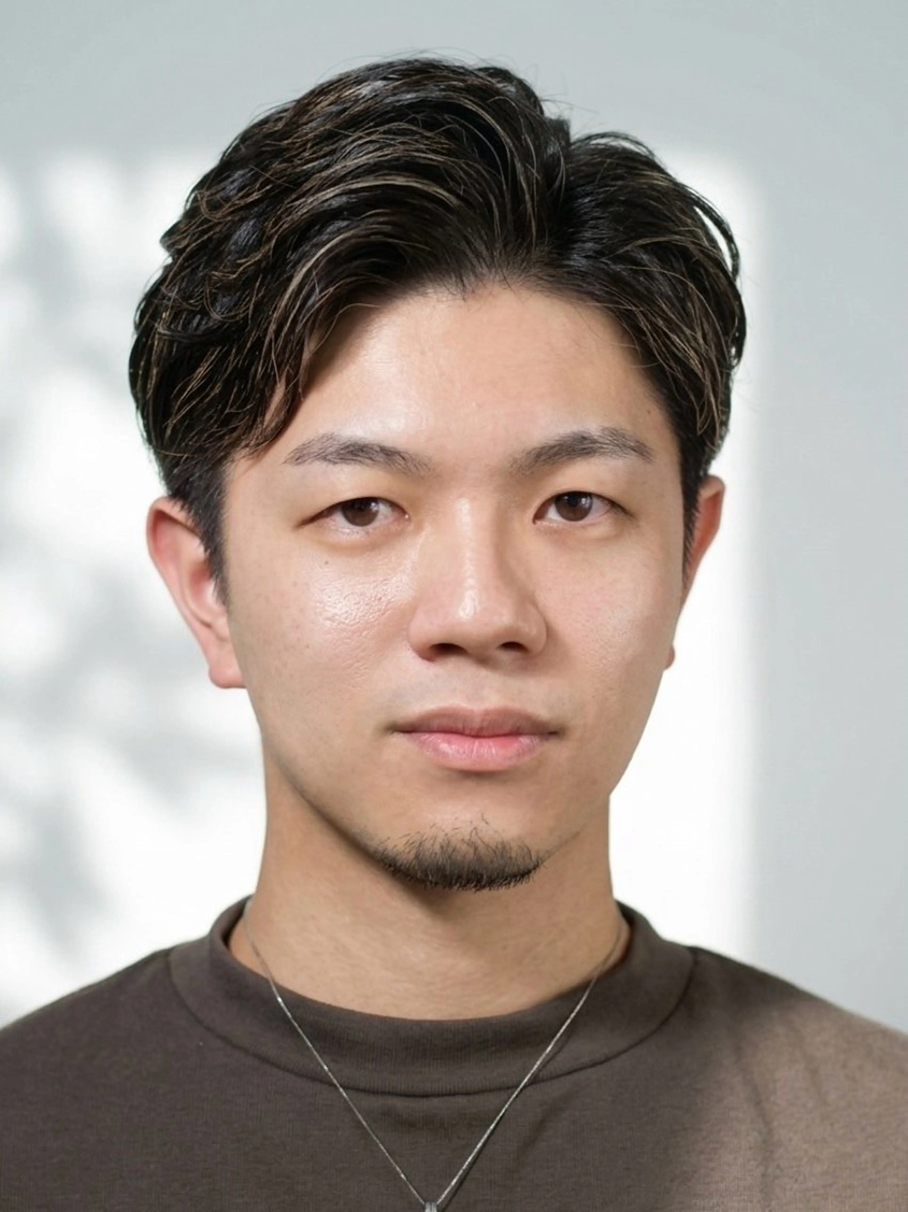 ショート カラー メンズ センターパート ヒロ銀座 広島本店のヘアスタイル