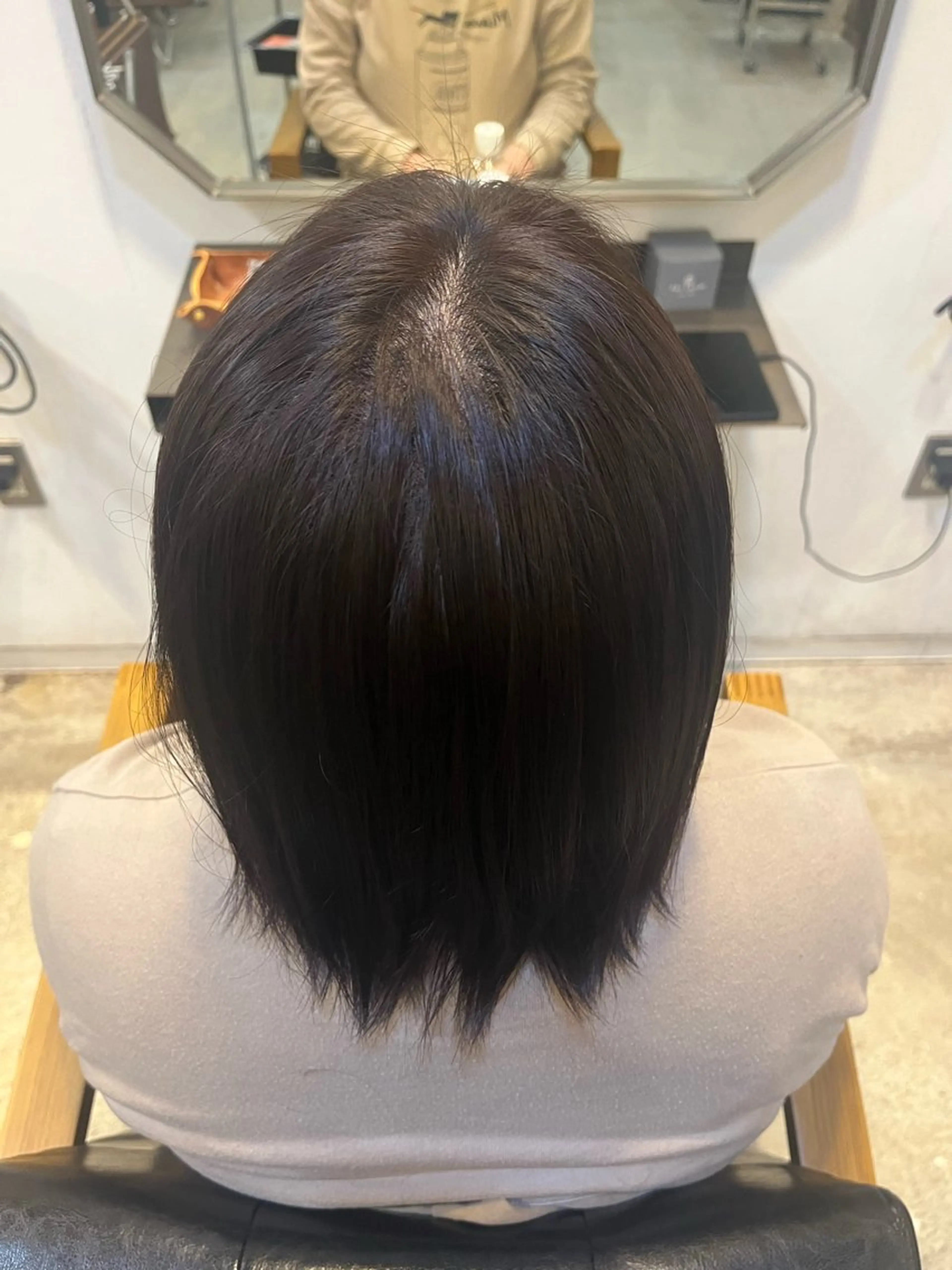 カラー ピンクカラー 角田 南のヘアスタイル