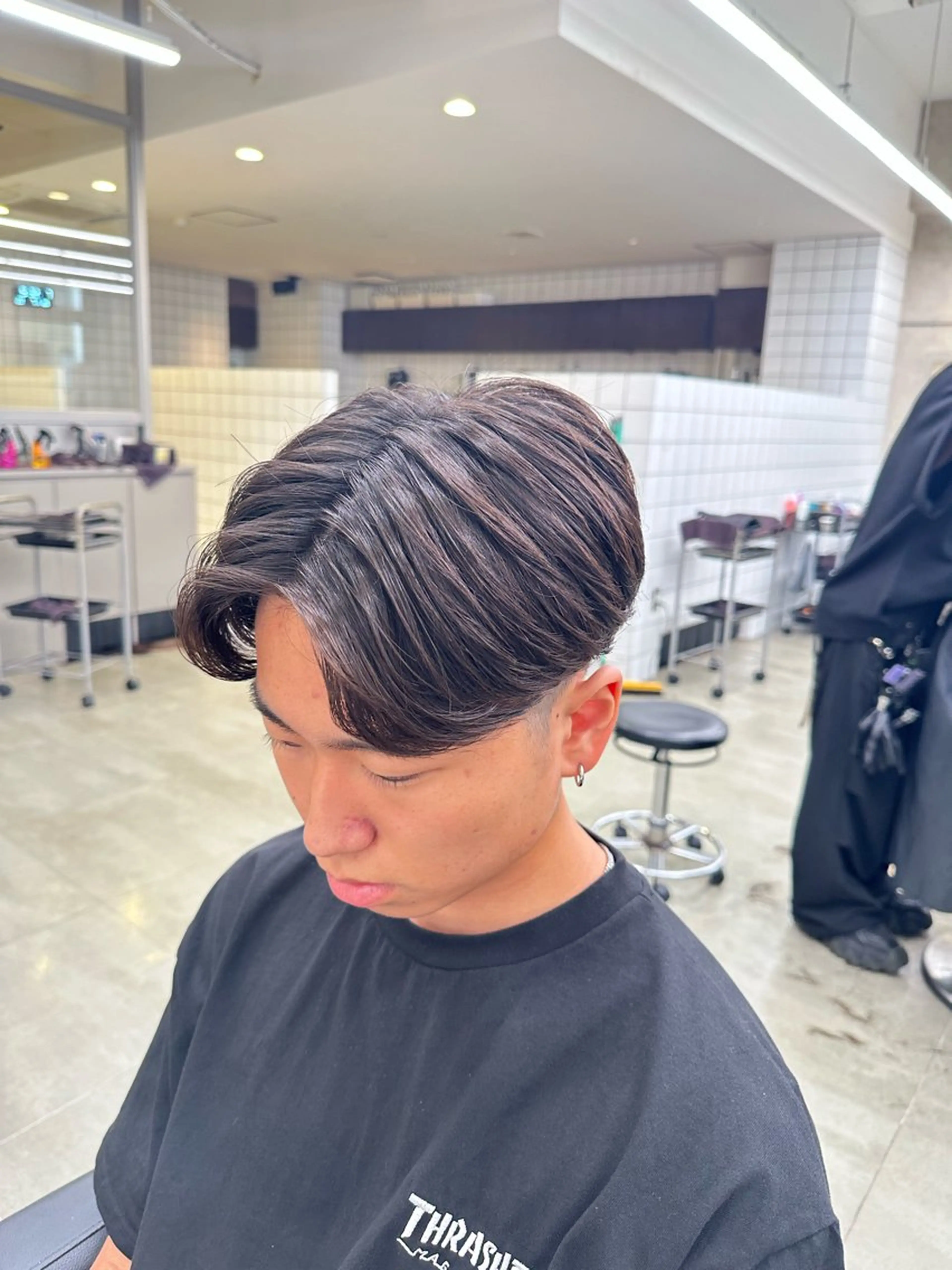 ショート パーマ カット パーマ トリートメント ヘアセット 🟦ニュアンス/メン ズパーマ横浜🟦のヘアスタイル