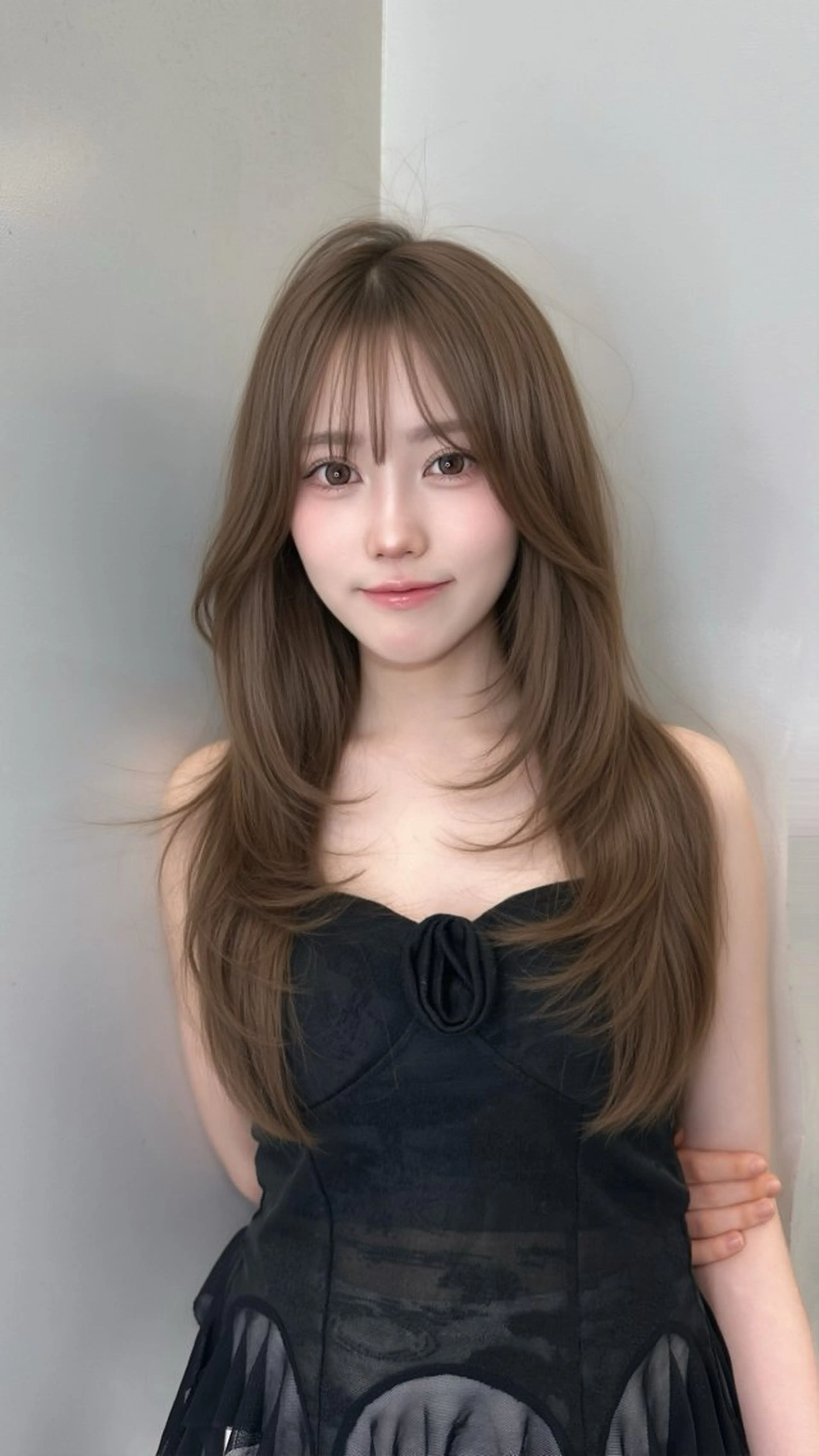 ロング カラー カット ヘアカラー ヘアセット 上品モテヘア🩶 karen🩶のヘアスタイル