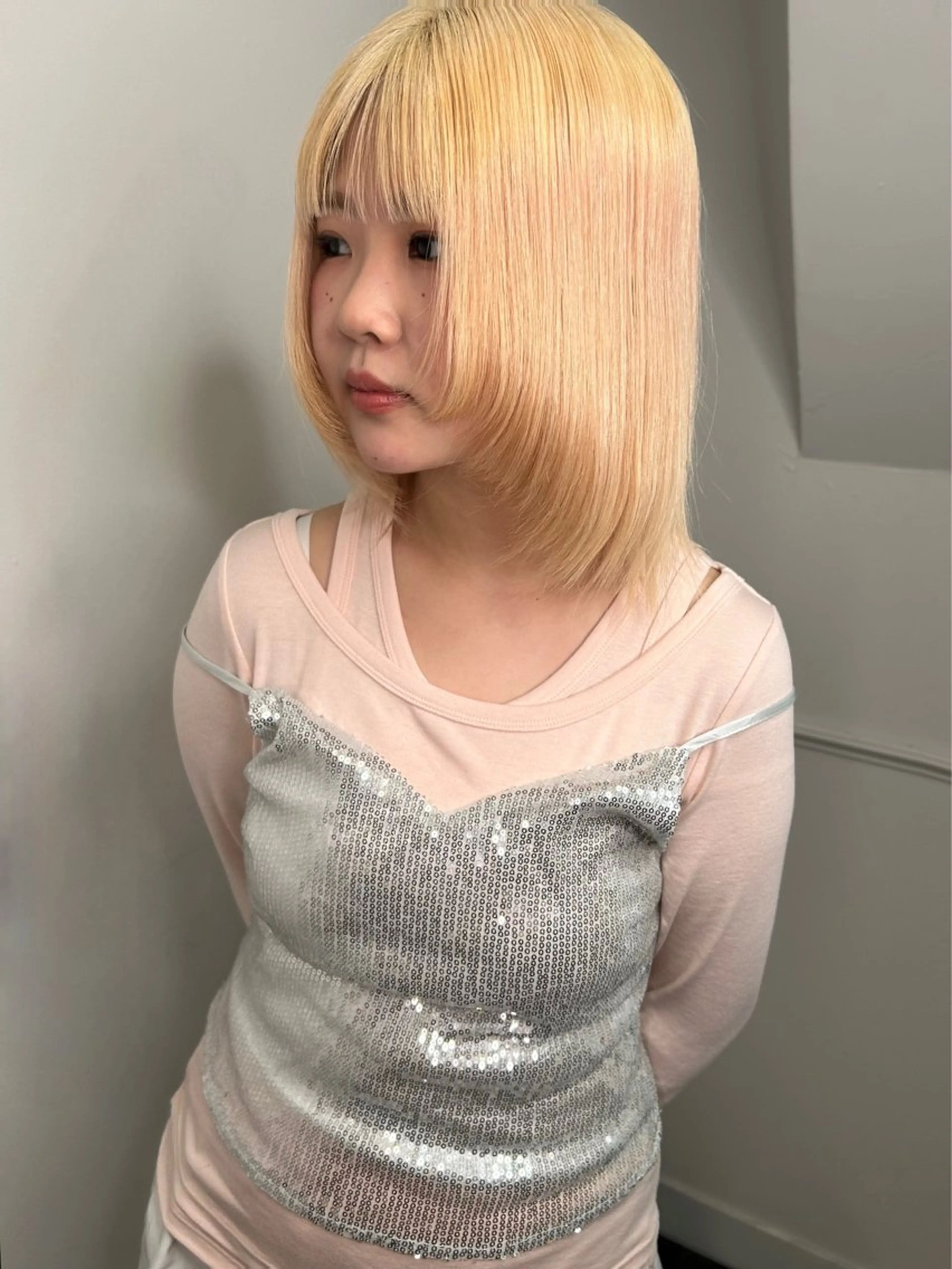 セミロング カラー 透明感カラー/レイヤ ー🌙Honokaのヘアスタイル