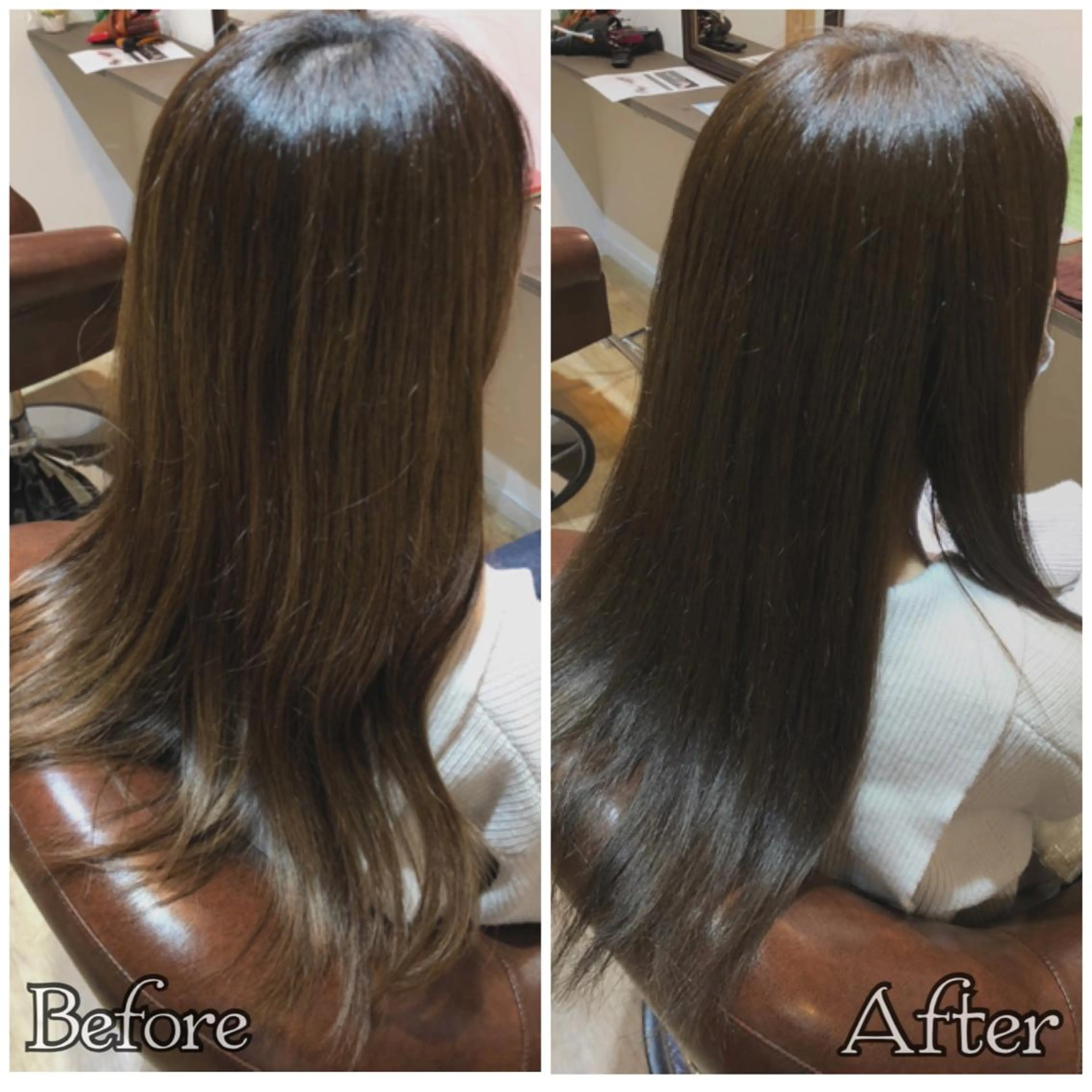 ロング カラー 透明感カラー elements所属・榎 菜摘のヘアスタイル