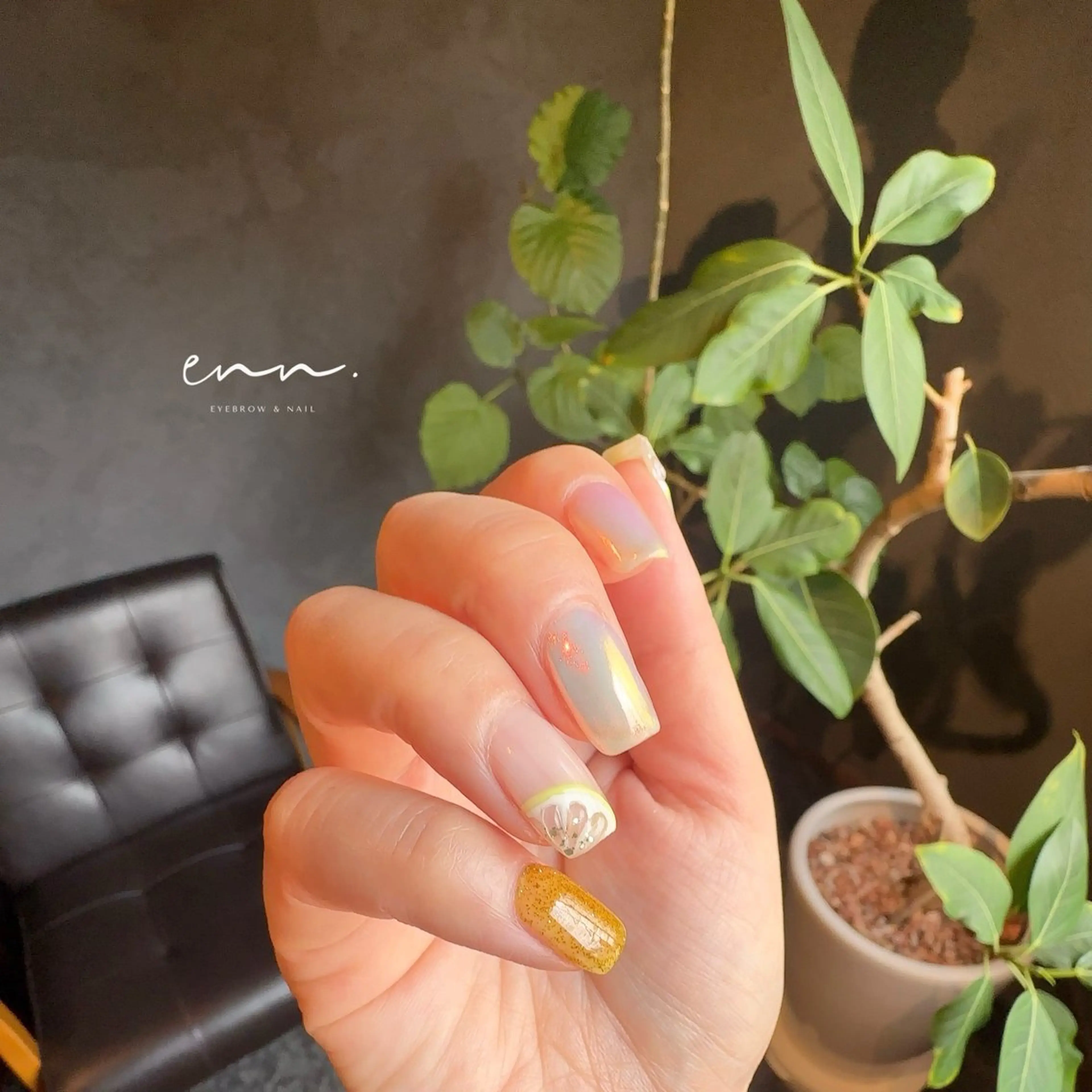 ネイル ジェルネイル メンズネイル パラジェル enn. 【眉毛/ネイル】のネイルデザイン