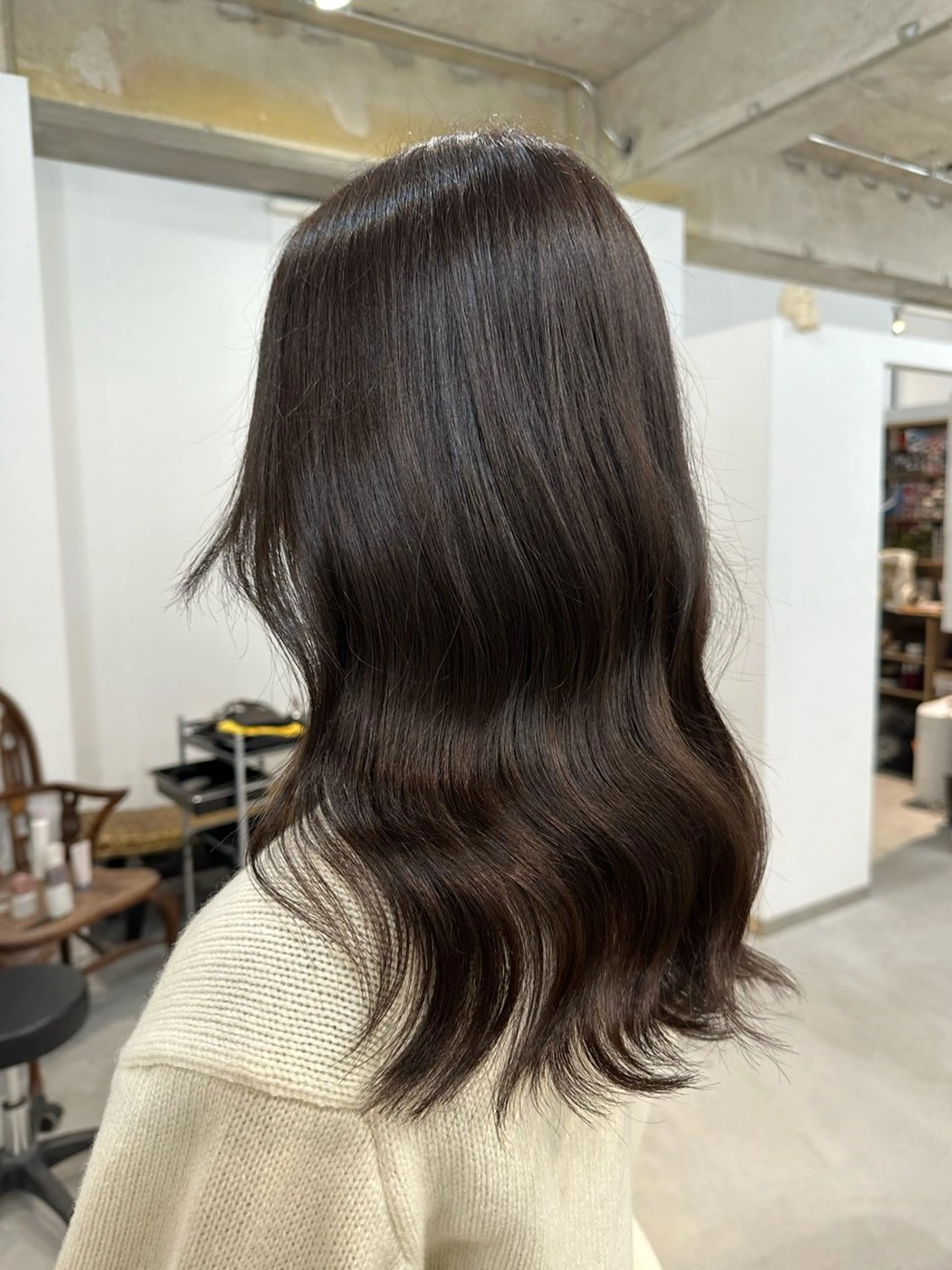 セミロング カット ヘアカラー トリートメント カイリ /レイヤーカットのヘアスタイル