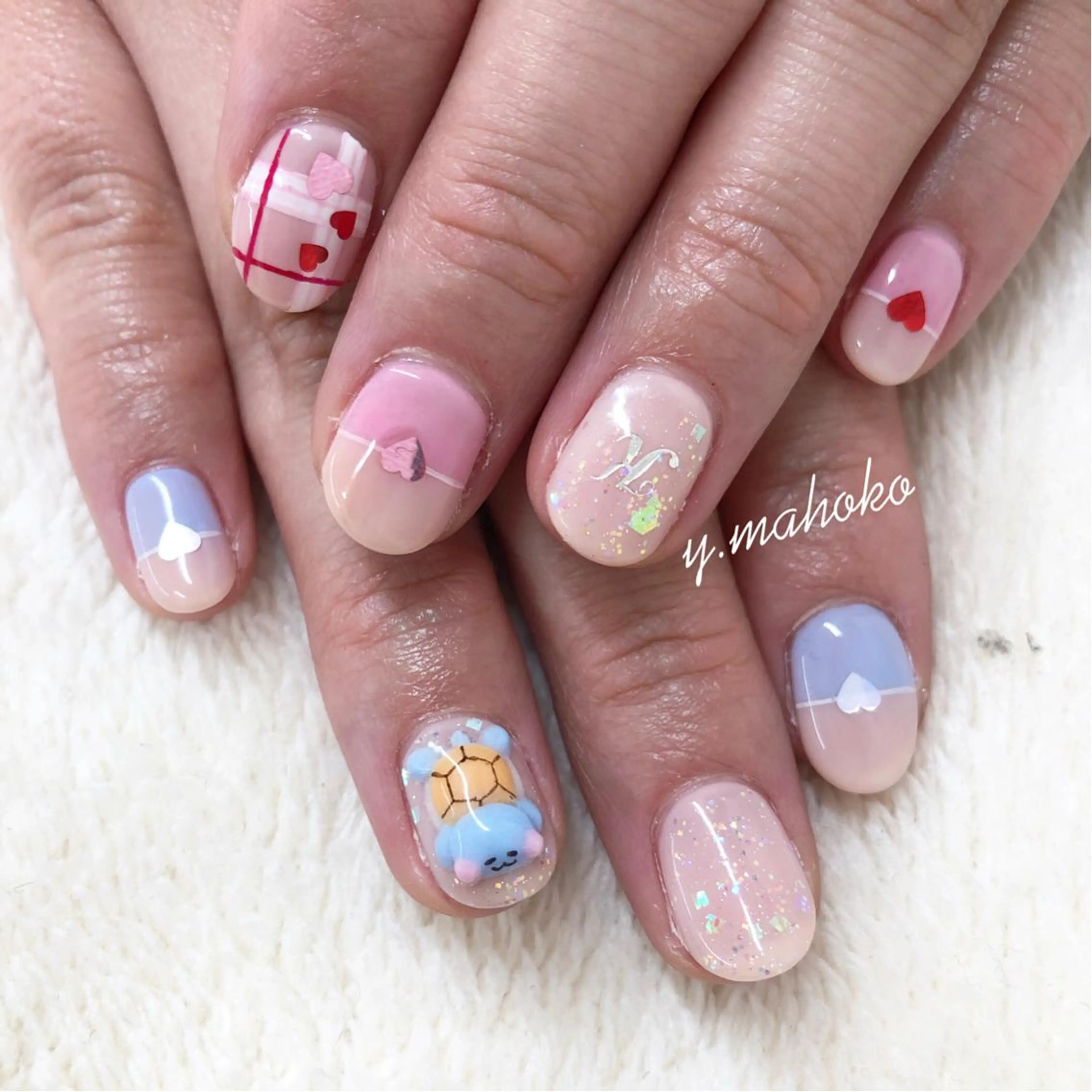 ネイル ハンドネイル She nail studio 原宿所属・パラジェル有/ スカルプ/mahoのネイルデザイン