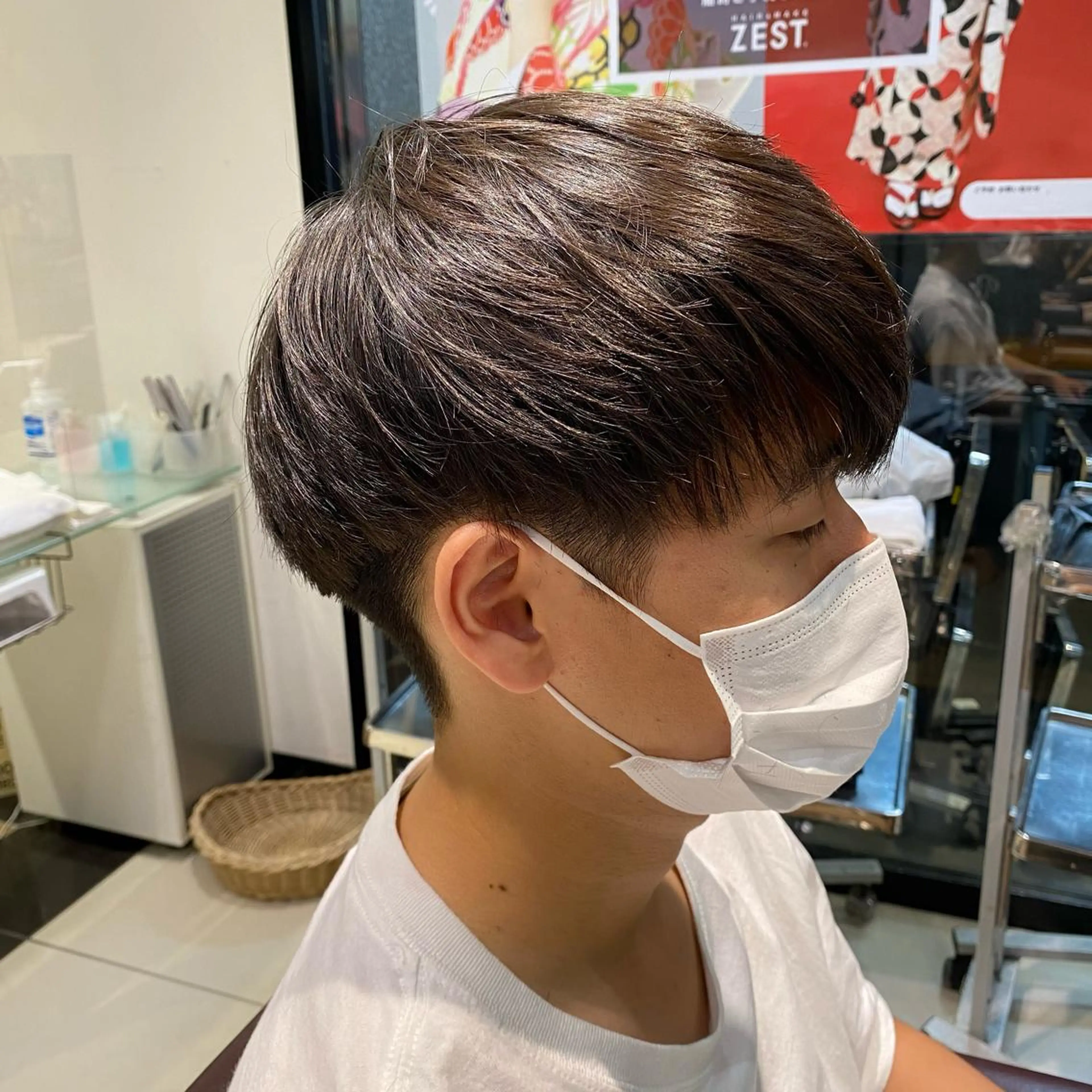 ショート メンズ 酸スト/フェザー パーマ/三谷海斗のヘアスタイル