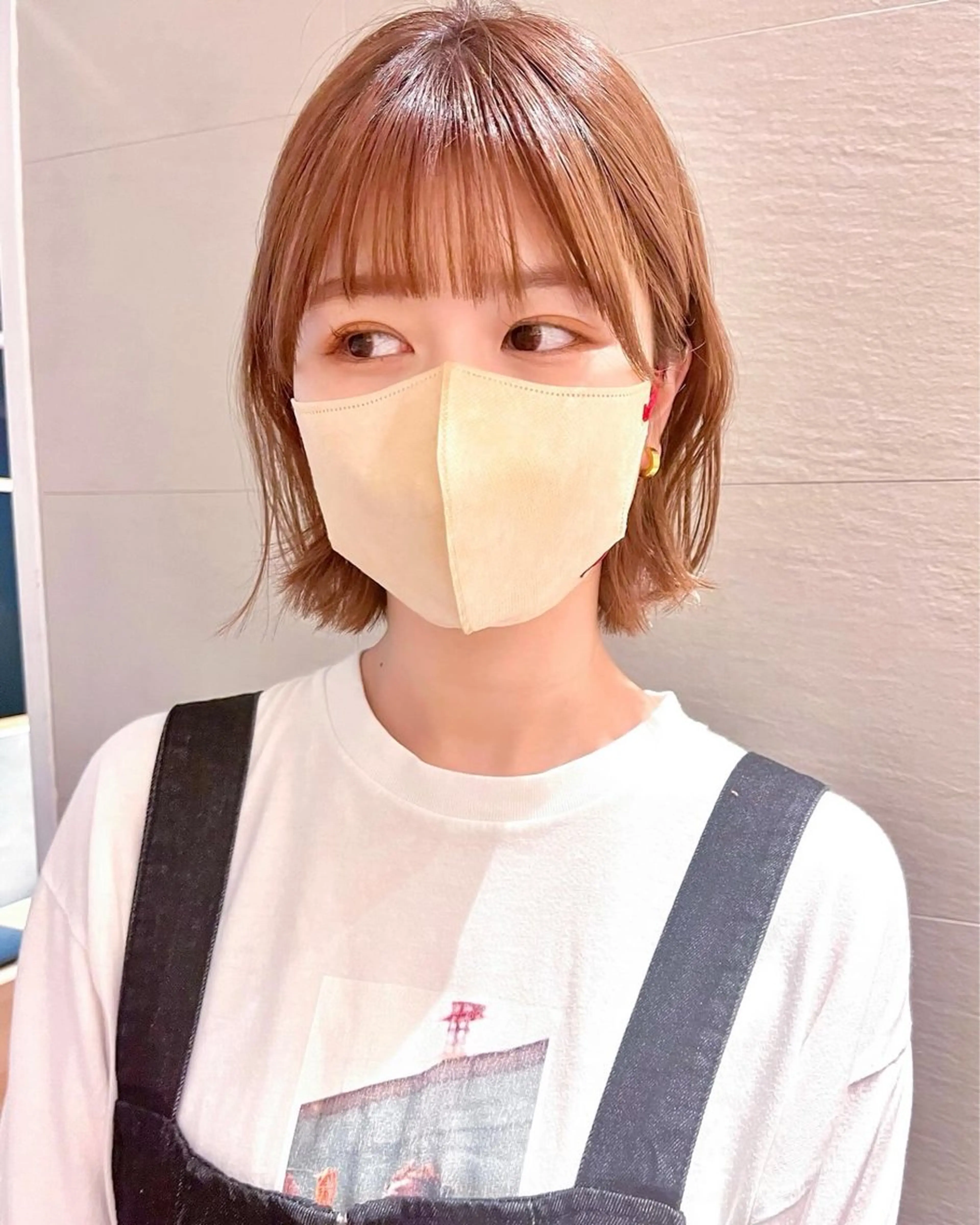 ミディアム カラー 🌱小顔ヘア/ボブ ミディアム/双葉🌱のヘアスタイル