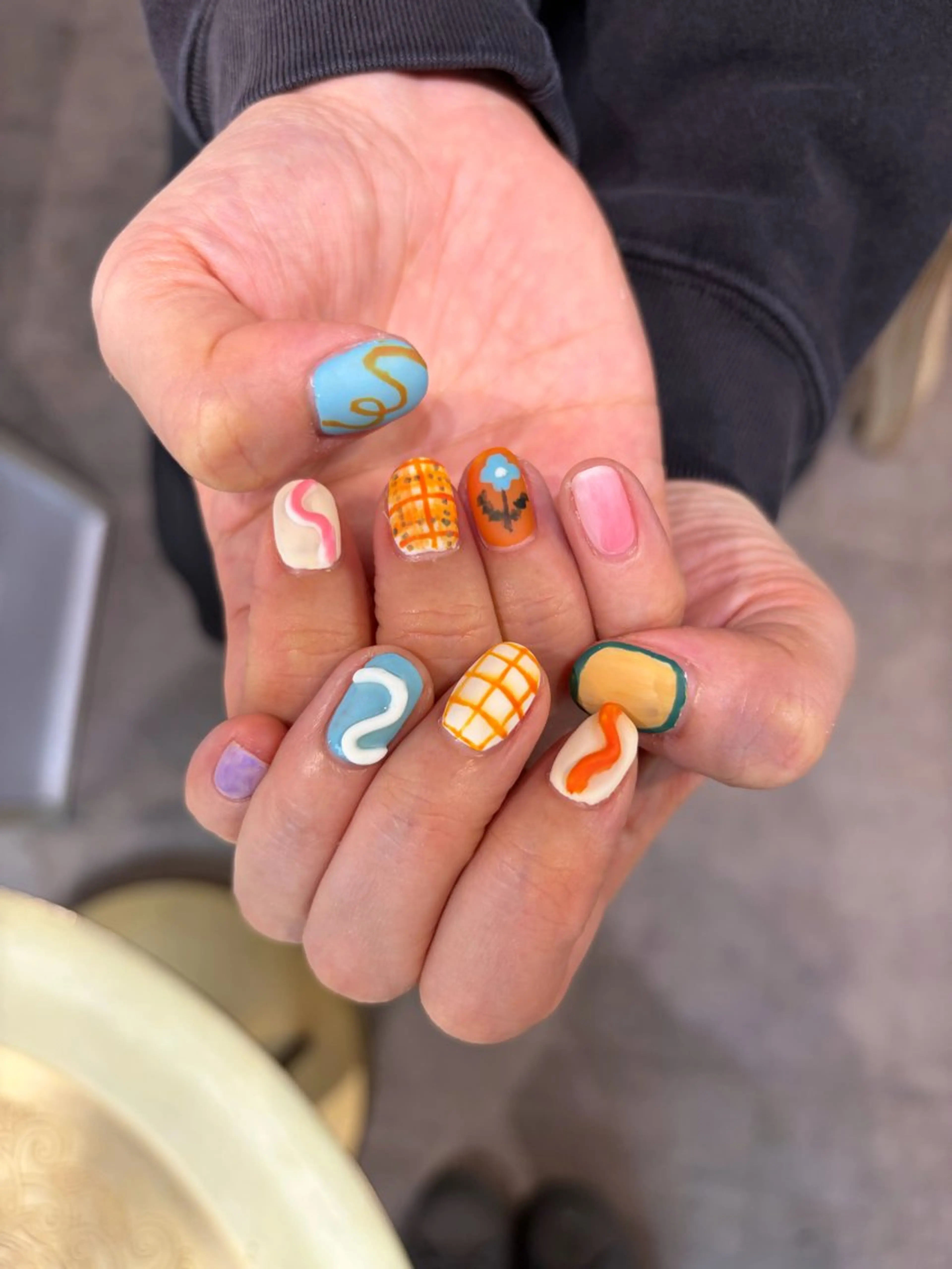 ネイル マットネイル ハンドネイル ハイトーン/ ネイル💅まりなのヘアスタイル