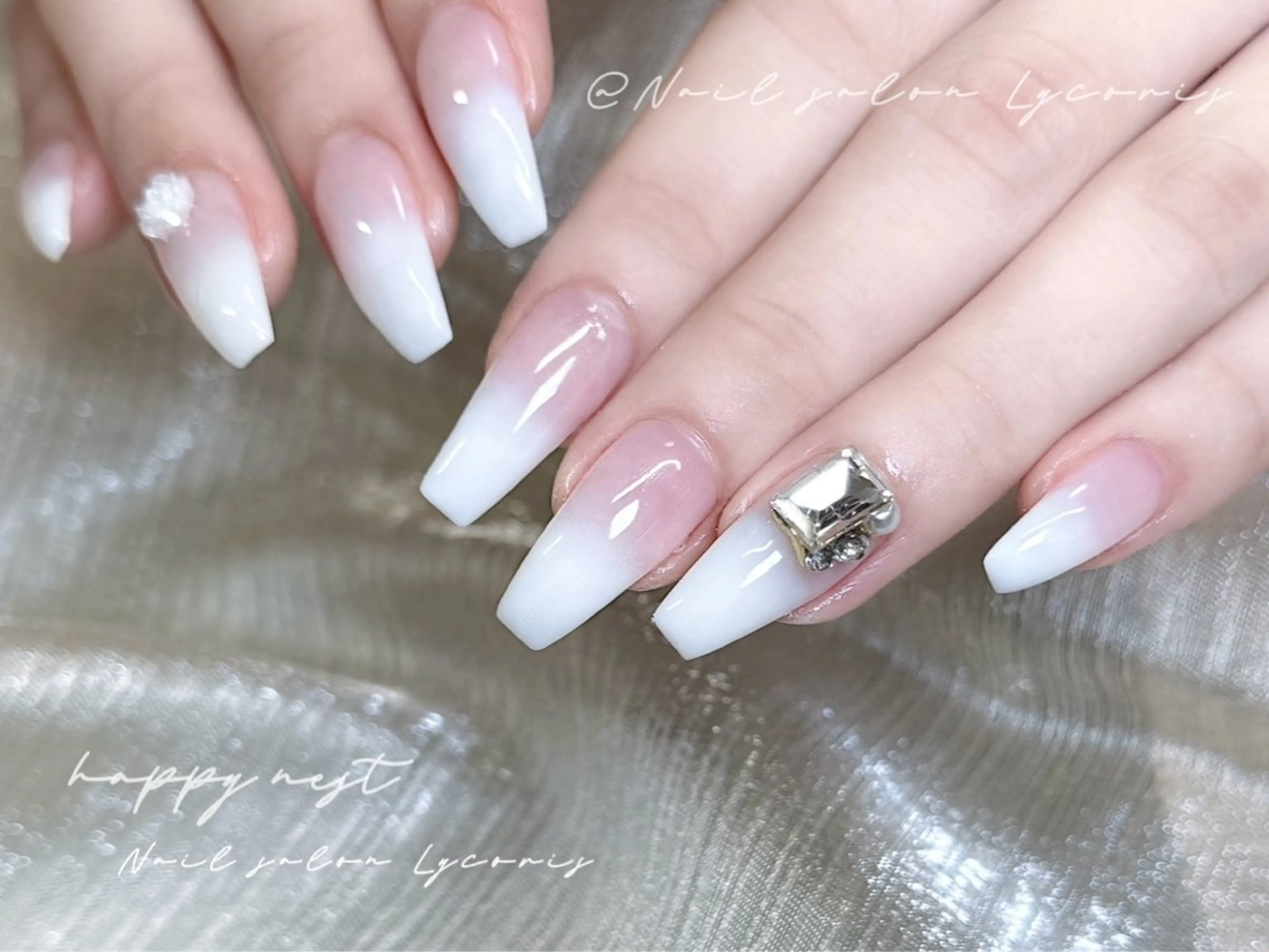 【ミニモ割引価額】グラデーション+長さ出し10本(オフ無料)の写真