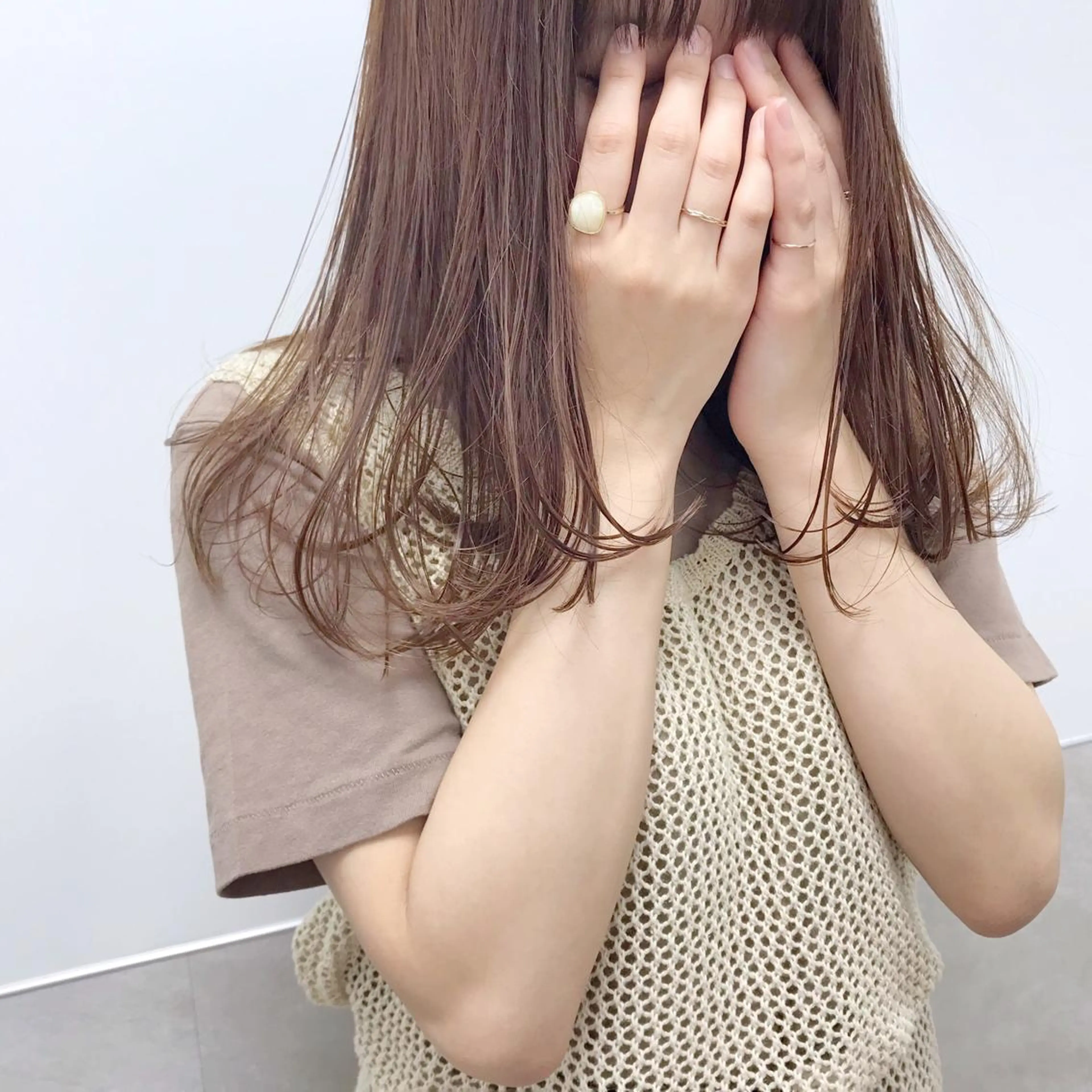 セミロング HARUNA/ミセス 大人ショートヘアのヘアスタイル