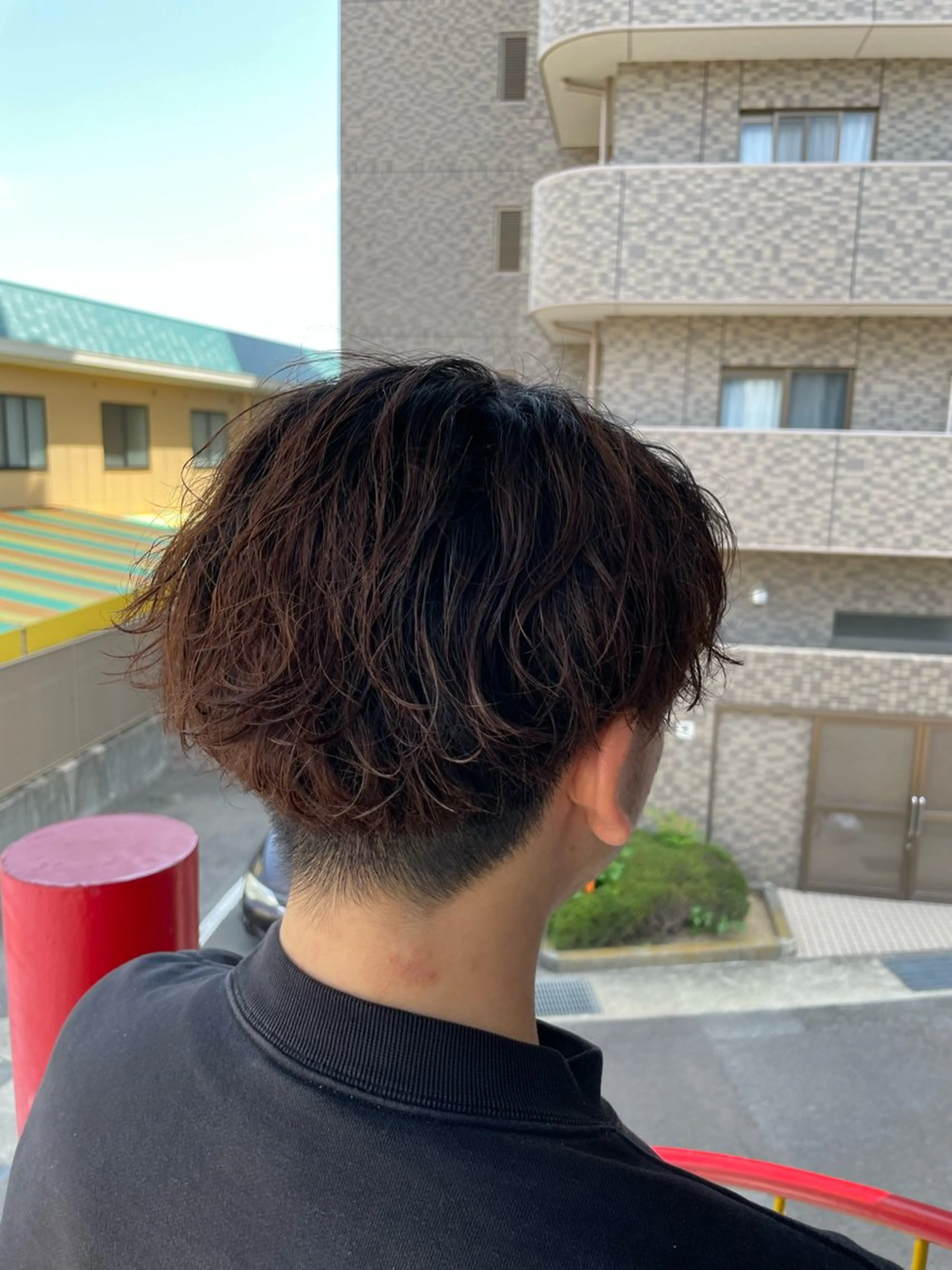 パーマ メンズ 西岡 勇人のヘアスタイル
