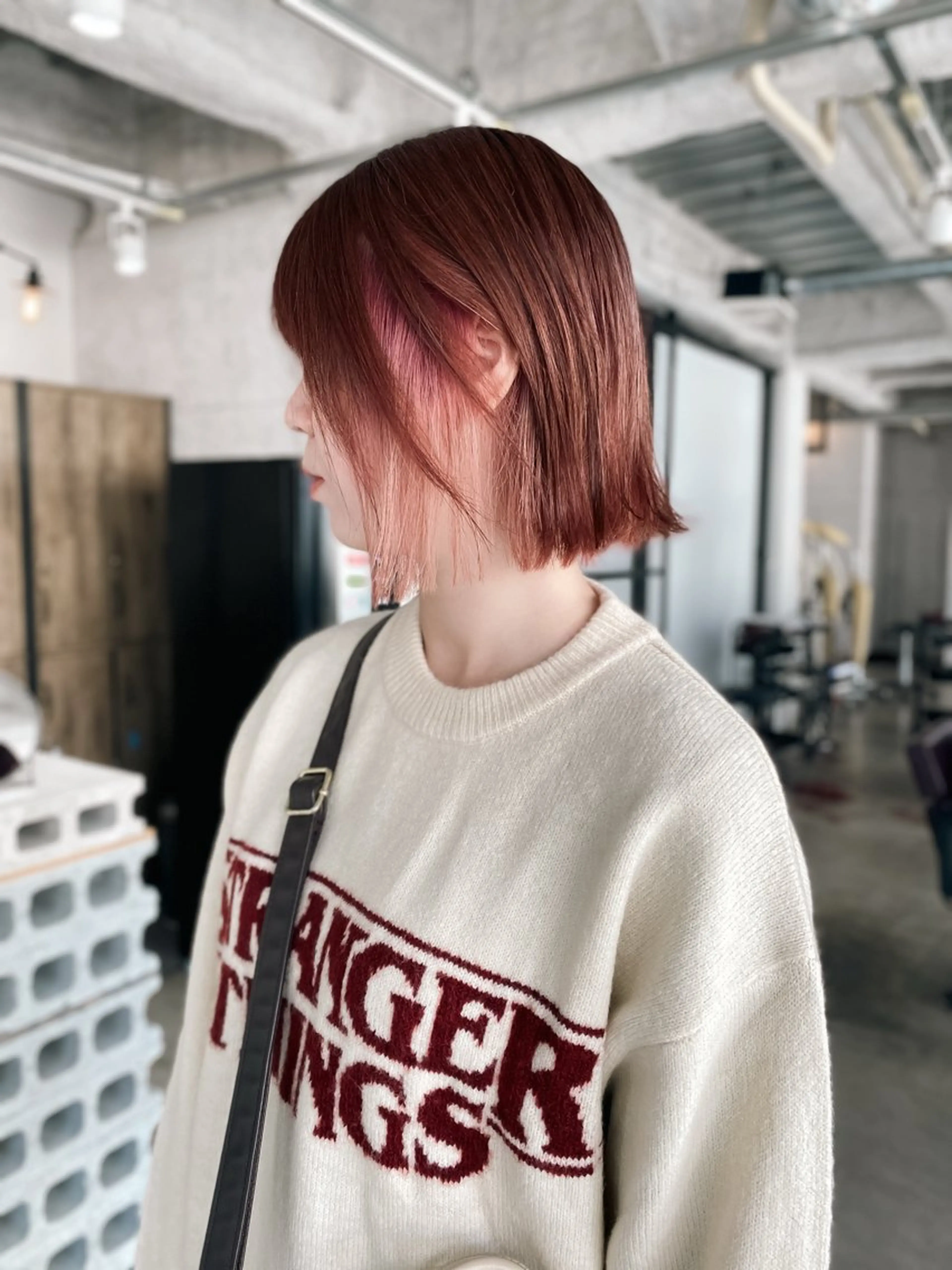 ミディアム カラー KOOKI スティードトーキョーのヘアスタイル