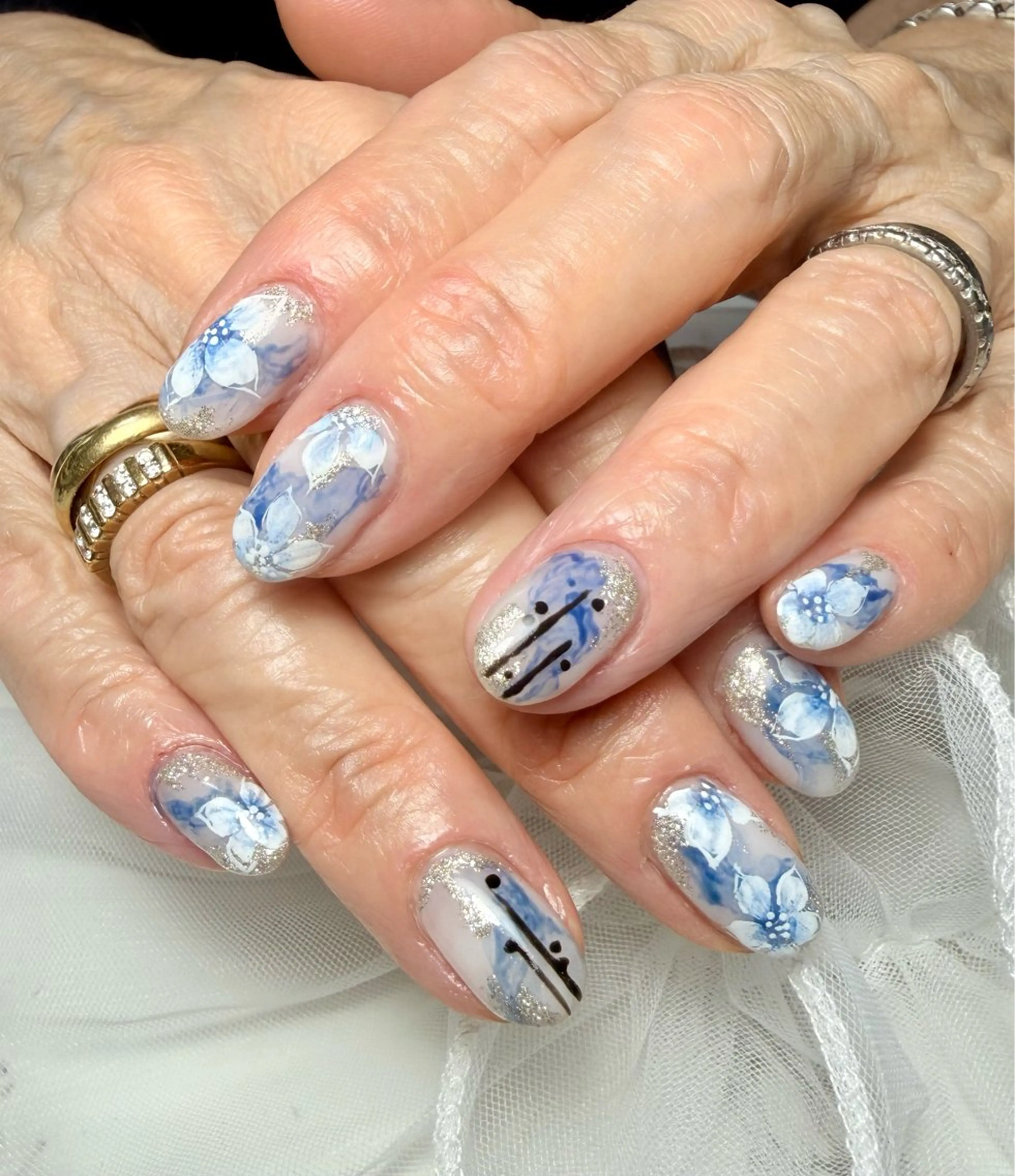 ネイル アートネイル チークネイル フラッシュネイル フラッシュマグ フレンチネイル Mai’s nailのネイルデザイン