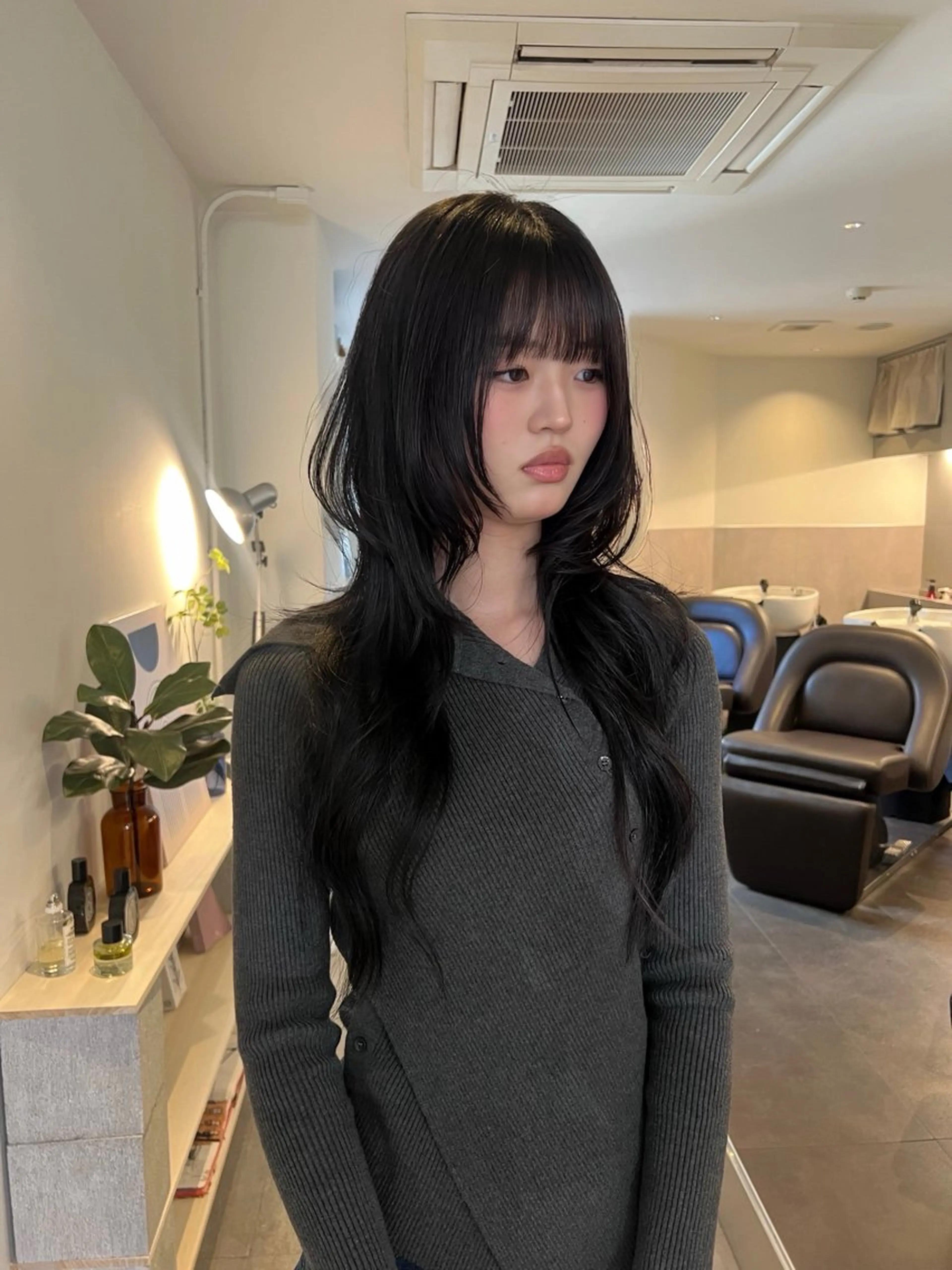 ロング カラー カット ヘアカラー MARU パーマ/レイヤーのヘアスタイル