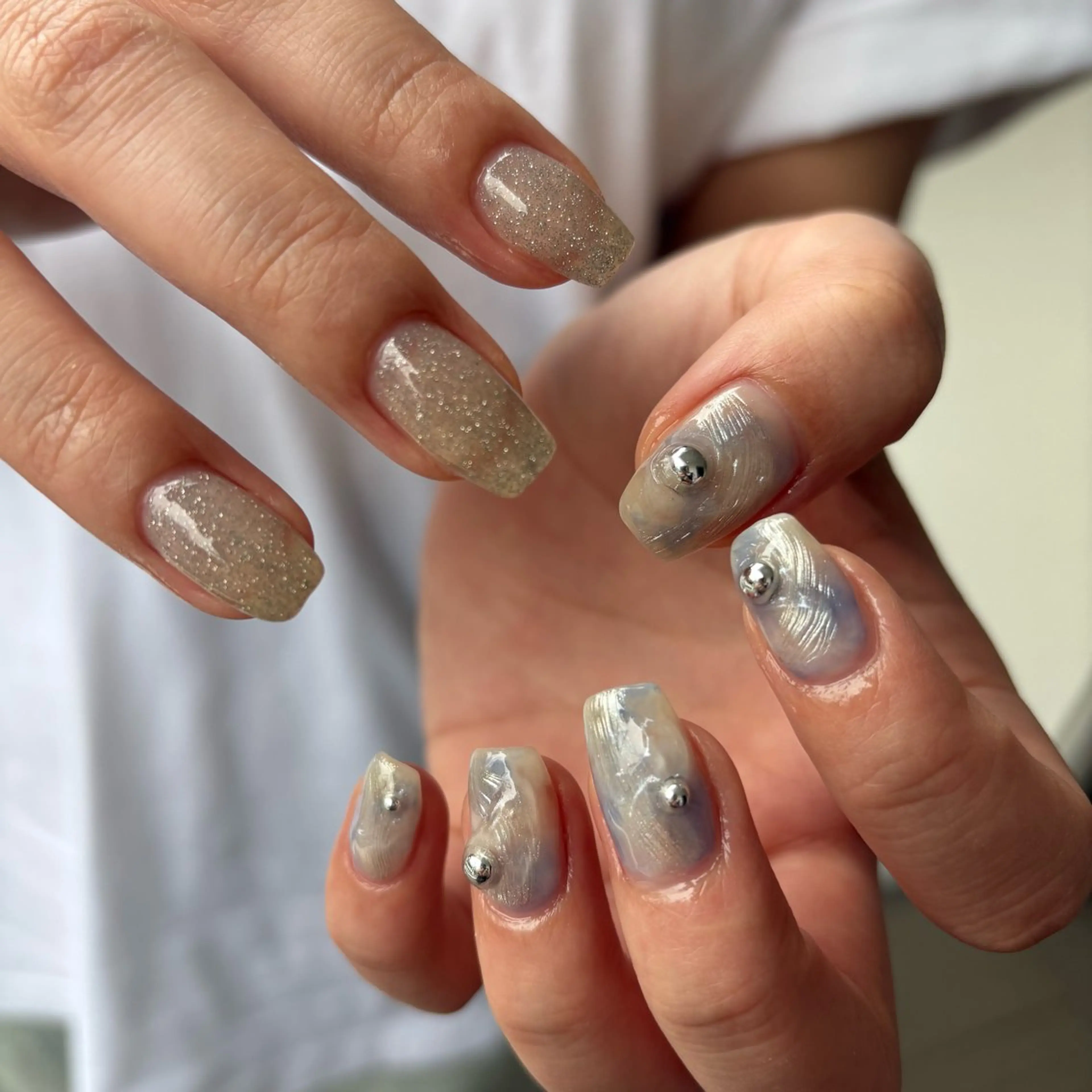 ネイル アートネイル ハンドネイル カメレオン京橋🌻 草葉由佳のネイルデザイン