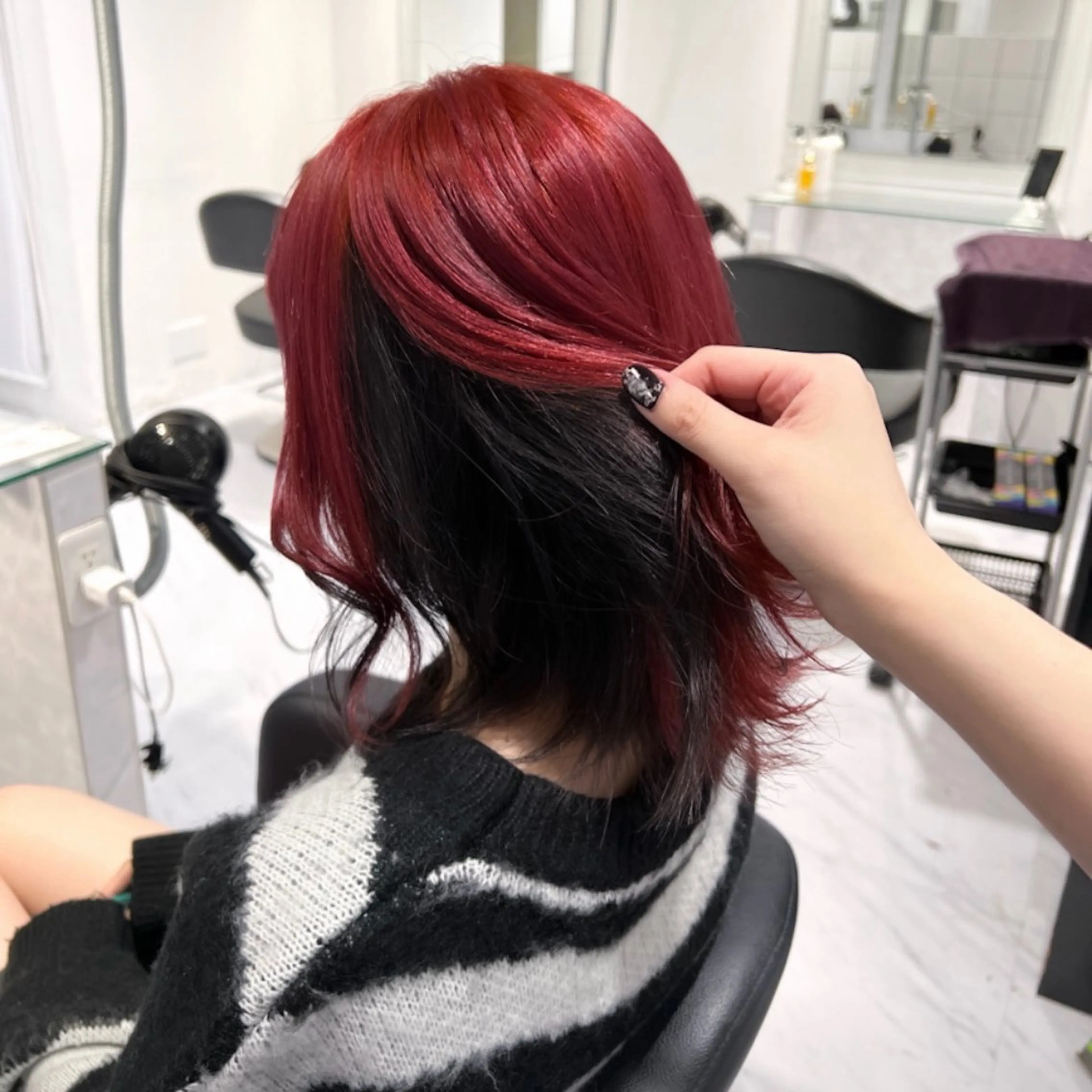 ミディアム カラー ヘアアレンジ ヘアカラー トリートメント くれは/池袋/ デザイン/髪質改善のヘアスタイル