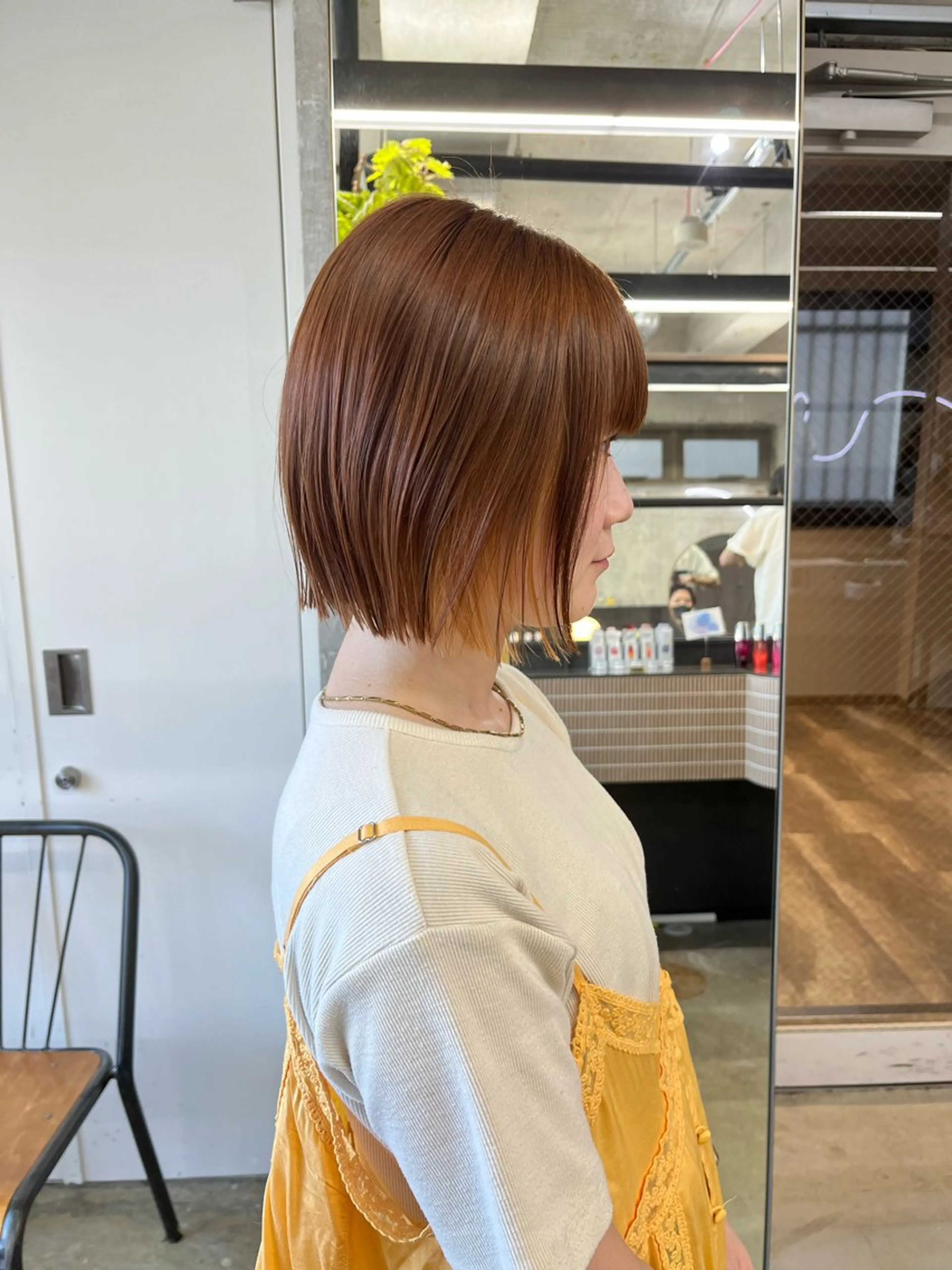 ミディアム カラー インナーカラー カット ヘアカラー 小木曽智美 /ボブ/ショートのヘアスタイル