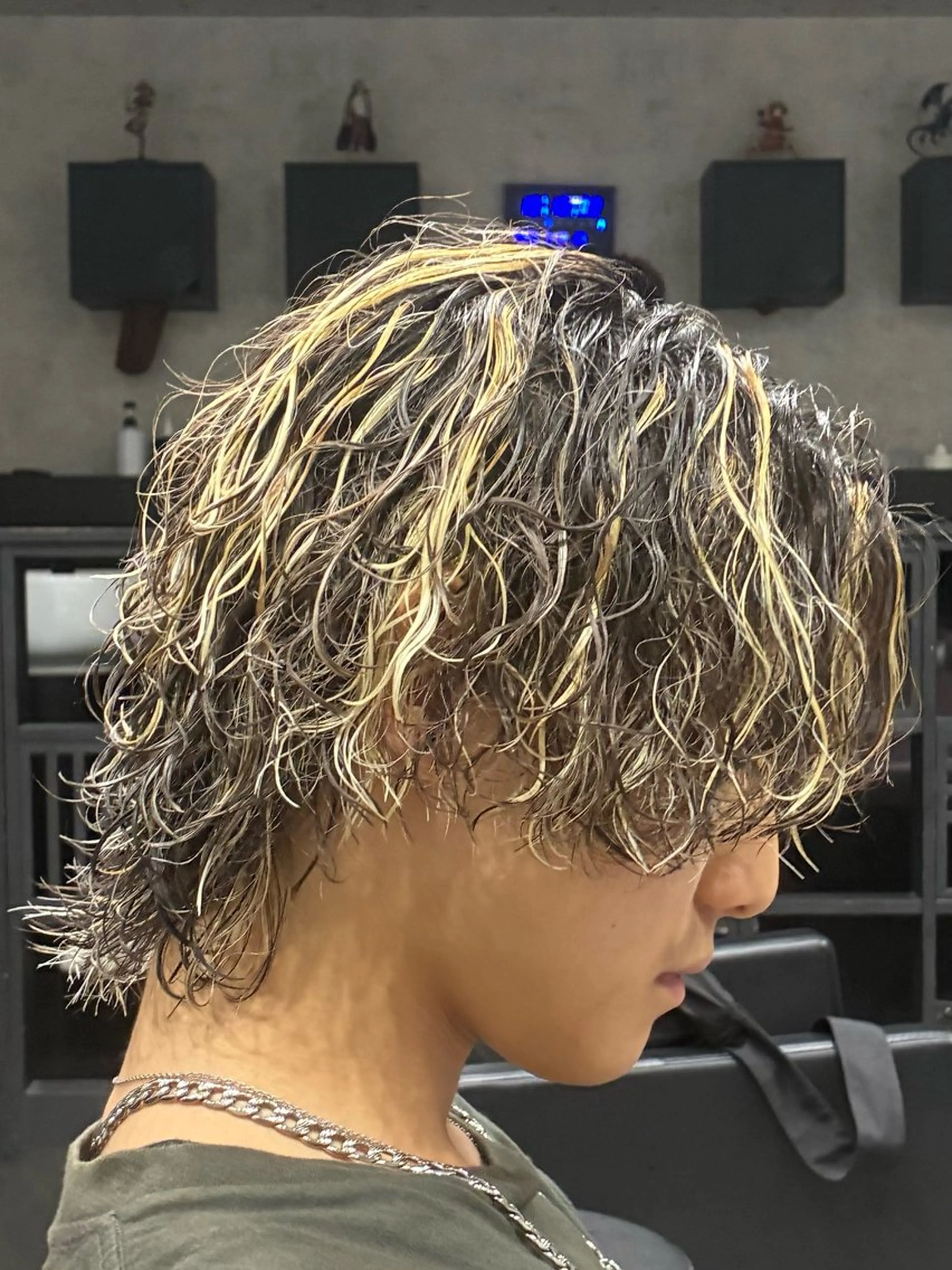 ショート カラー パーマ メンズ カット パーマ トリートメント ヘアセット 【町田のパーマ職人】 颯太のヘアスタイル