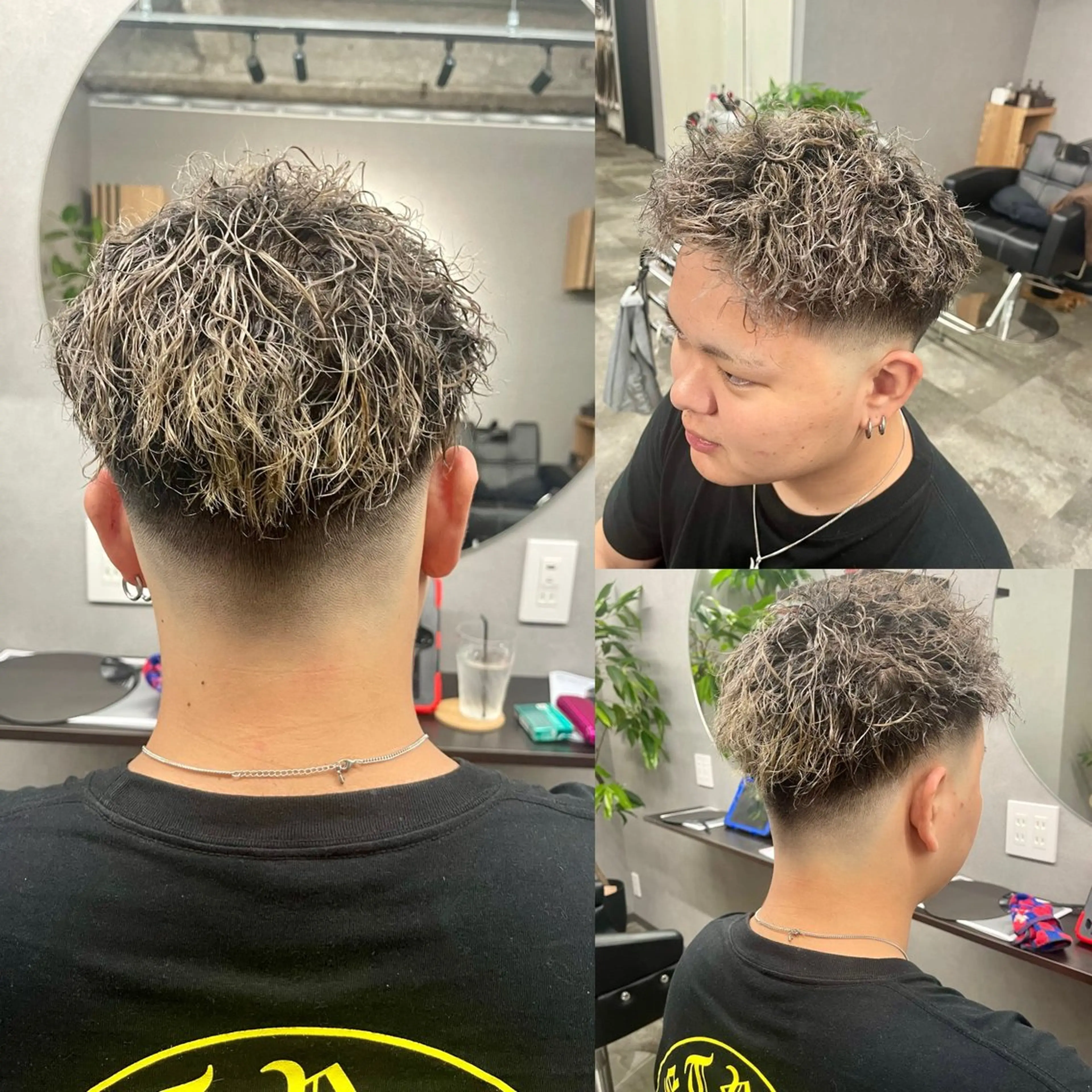 ショート カラー パーマ ヘアアレンジ メンズ キッズ ✨最強美容師✨ 💙にっしー西村💙のヘアスタイル