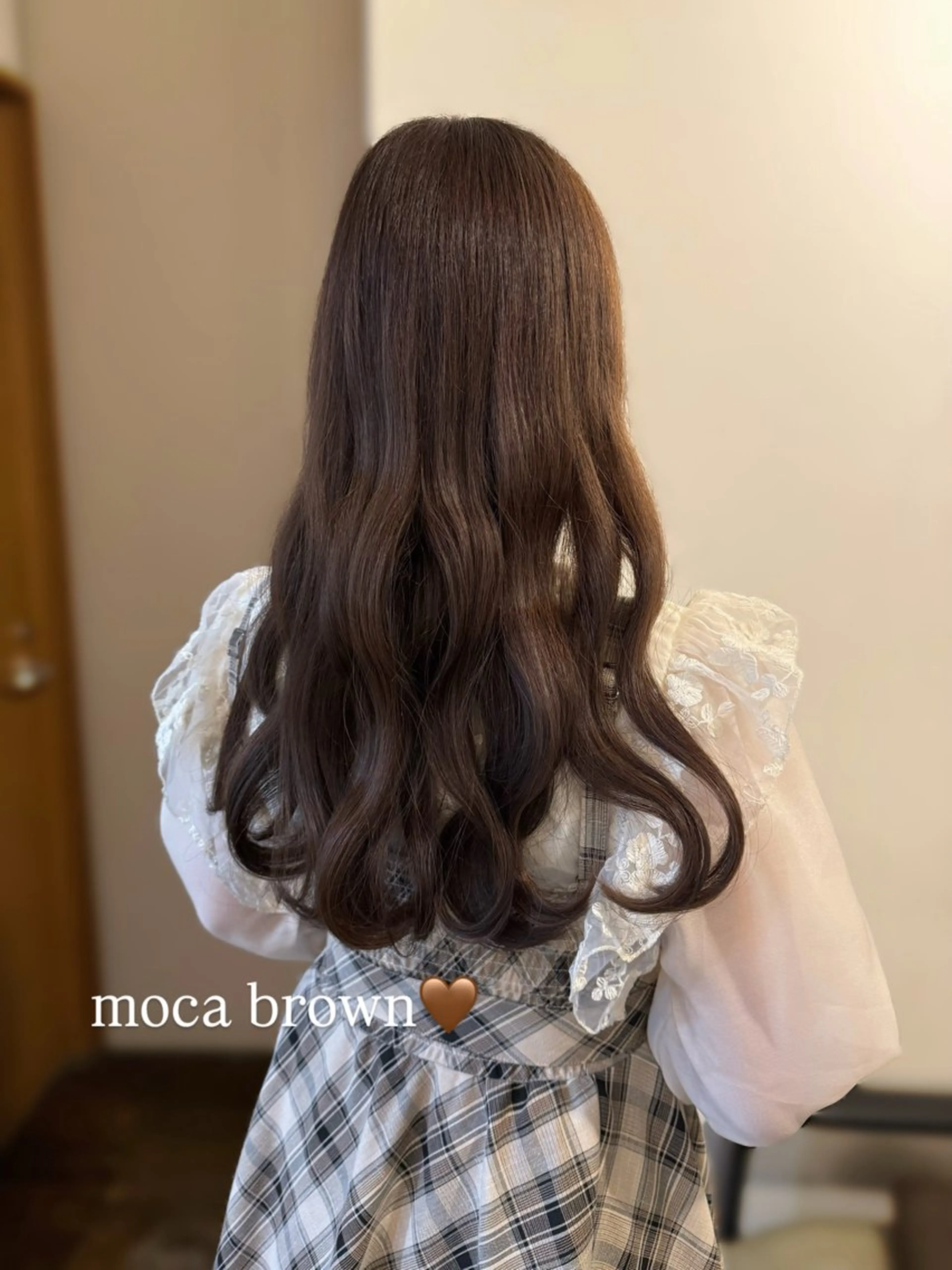 ロング カラー ブラウンカラー ヘアカラー 海音 心斎橋美容室のヘアスタイル