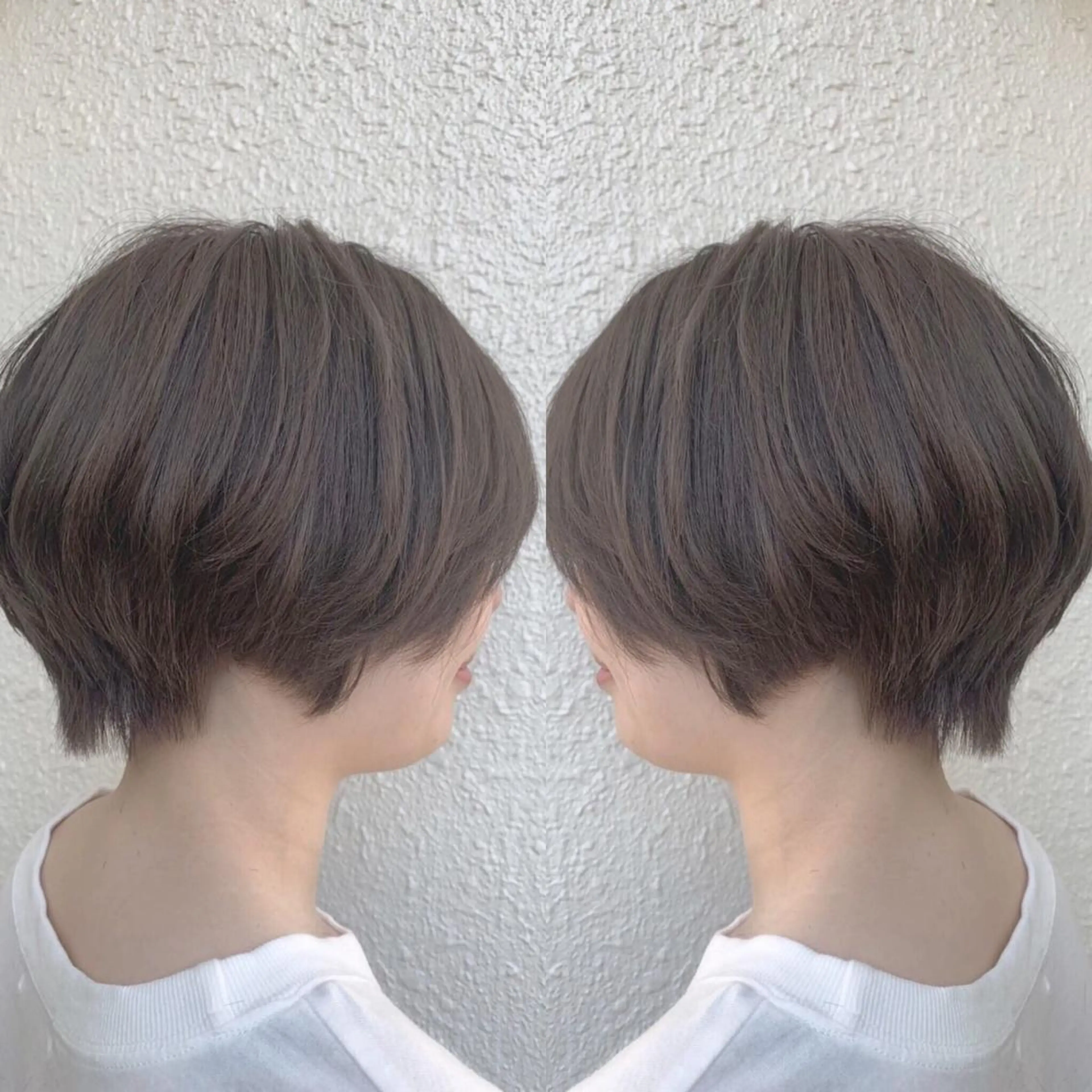 ショート カラー グレージュ 縮毛矯正×髪質改善 店長　DAITOのヘアスタイル