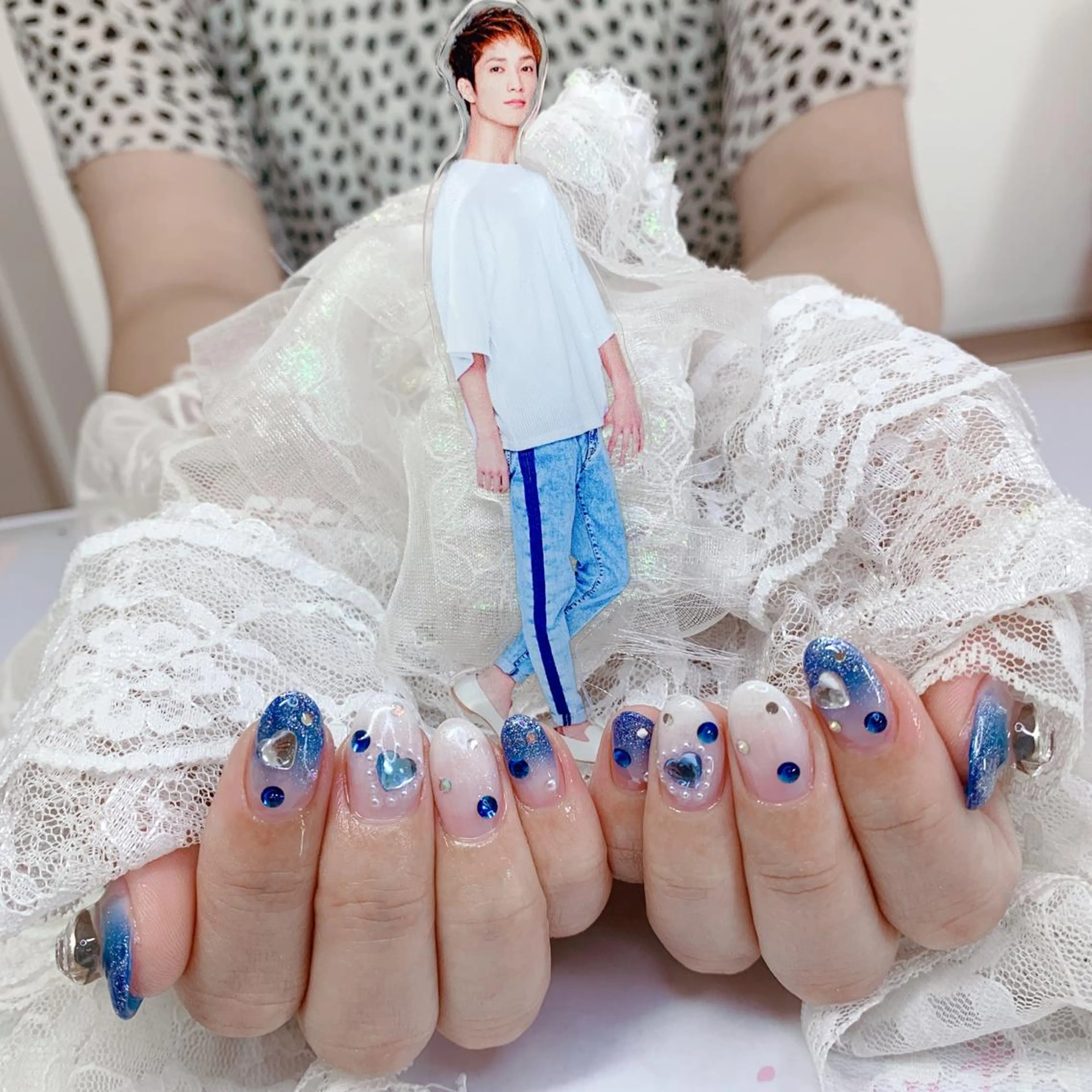 ネイル ハート ハンドネイル La neige* yuki 🐩🌙のネイルデザイン