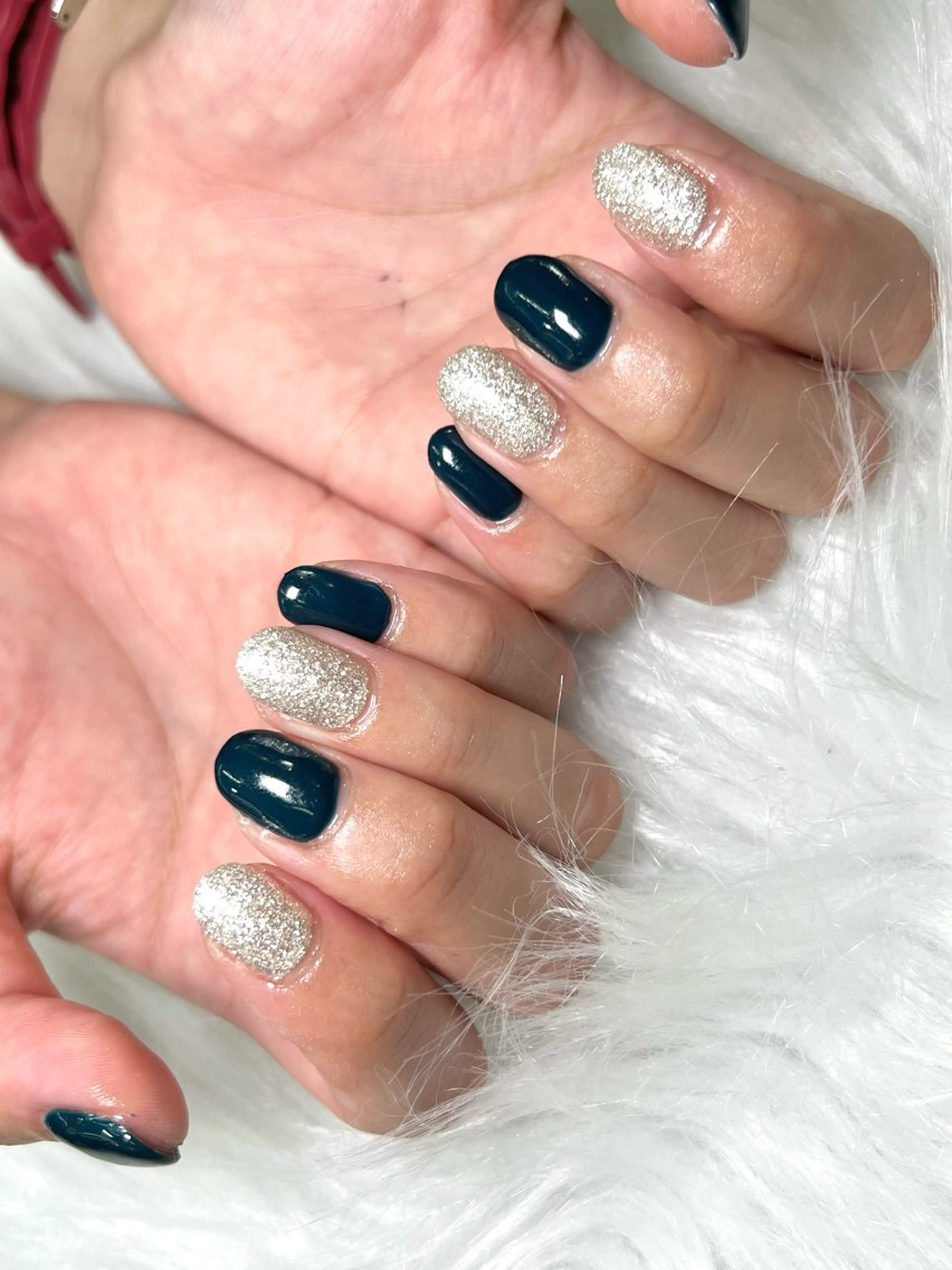 ネイル ハンドネイル E nail 風羽のネイルデザイン