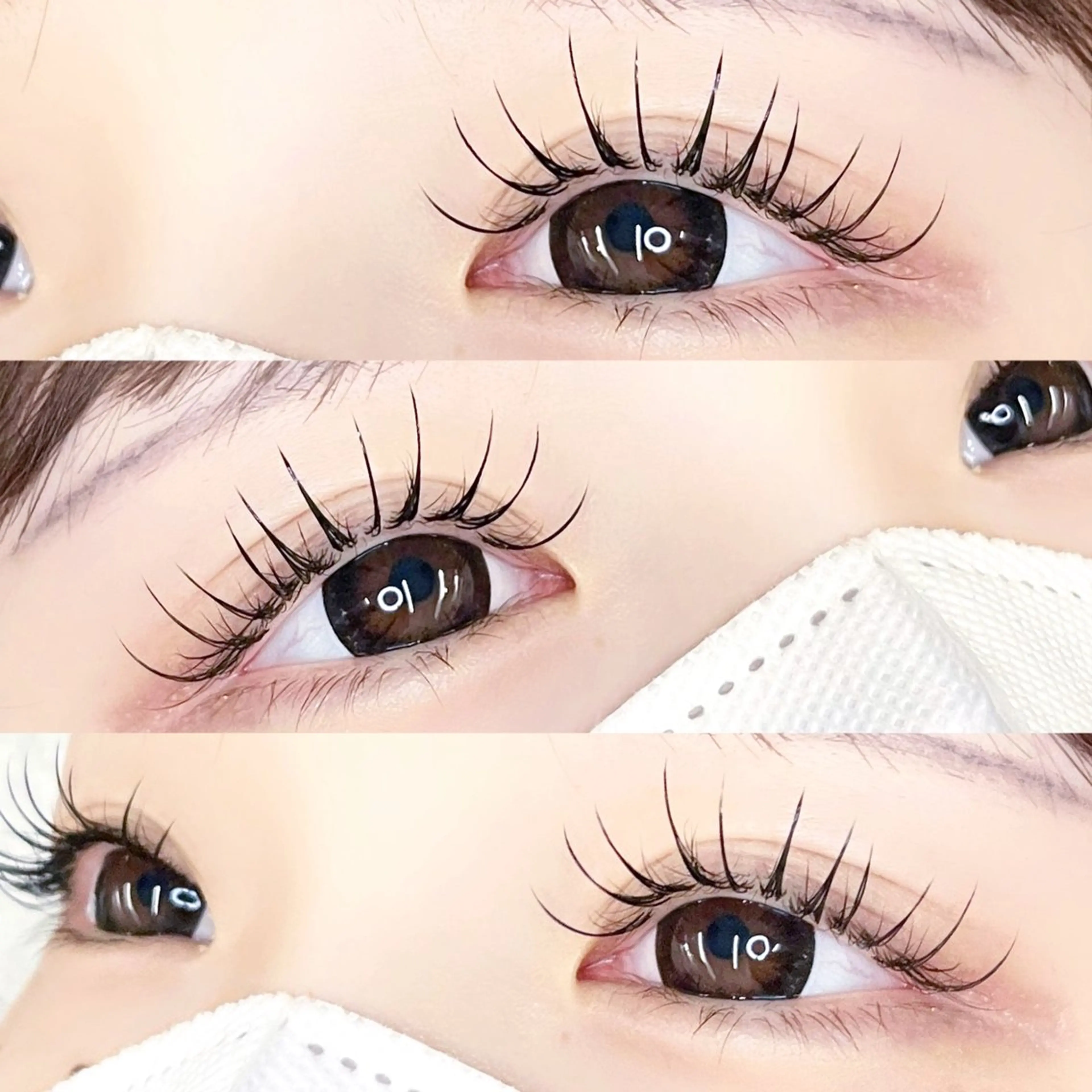 マツエク・マツパ キュート フラットラッシュ マツエク ゆいな 💖のマツエク・マツパデザイン