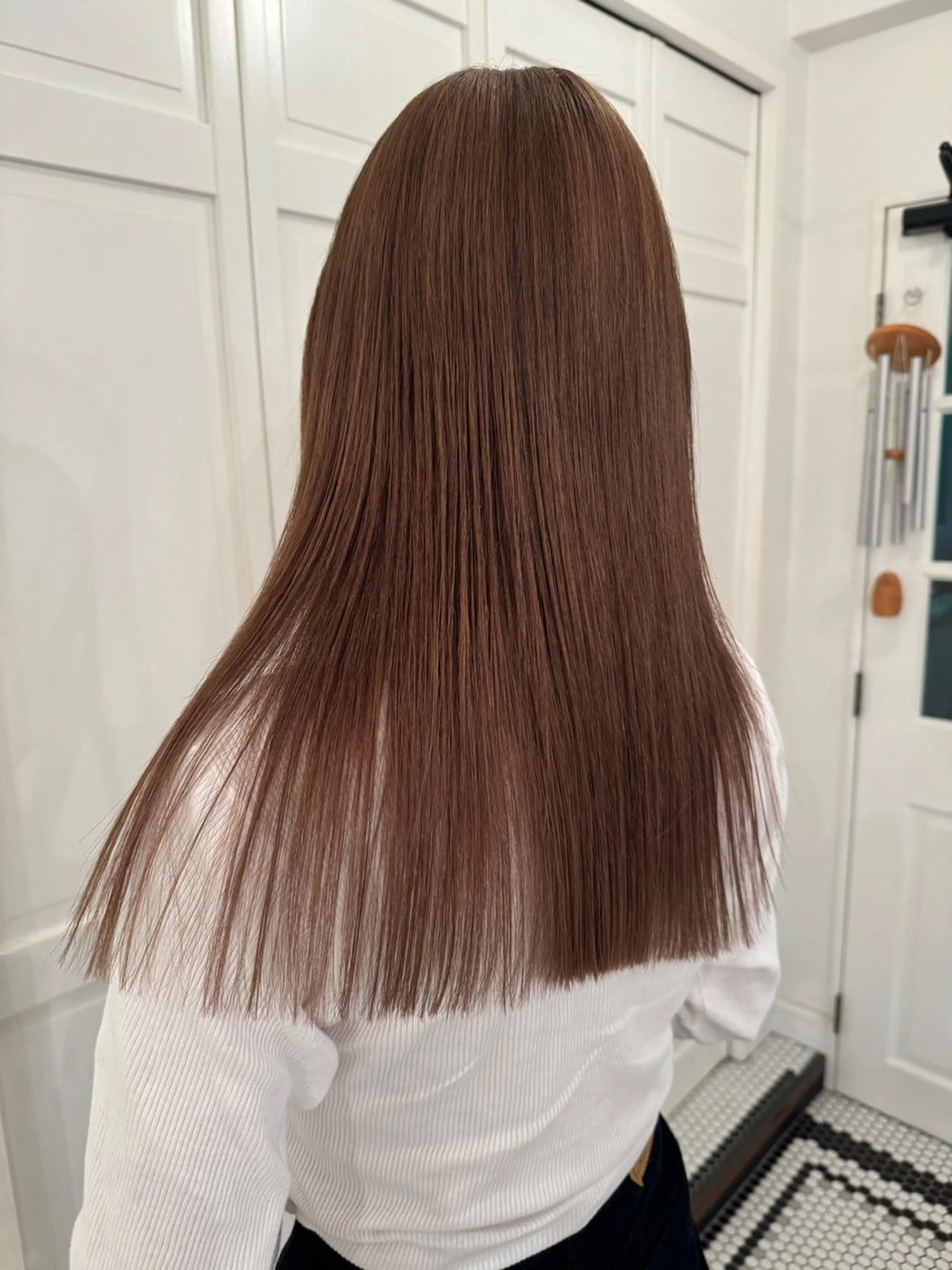 カラー ヘアカラー ブリーチカラー🎀 韓国風/寺門美優のヘアスタイル