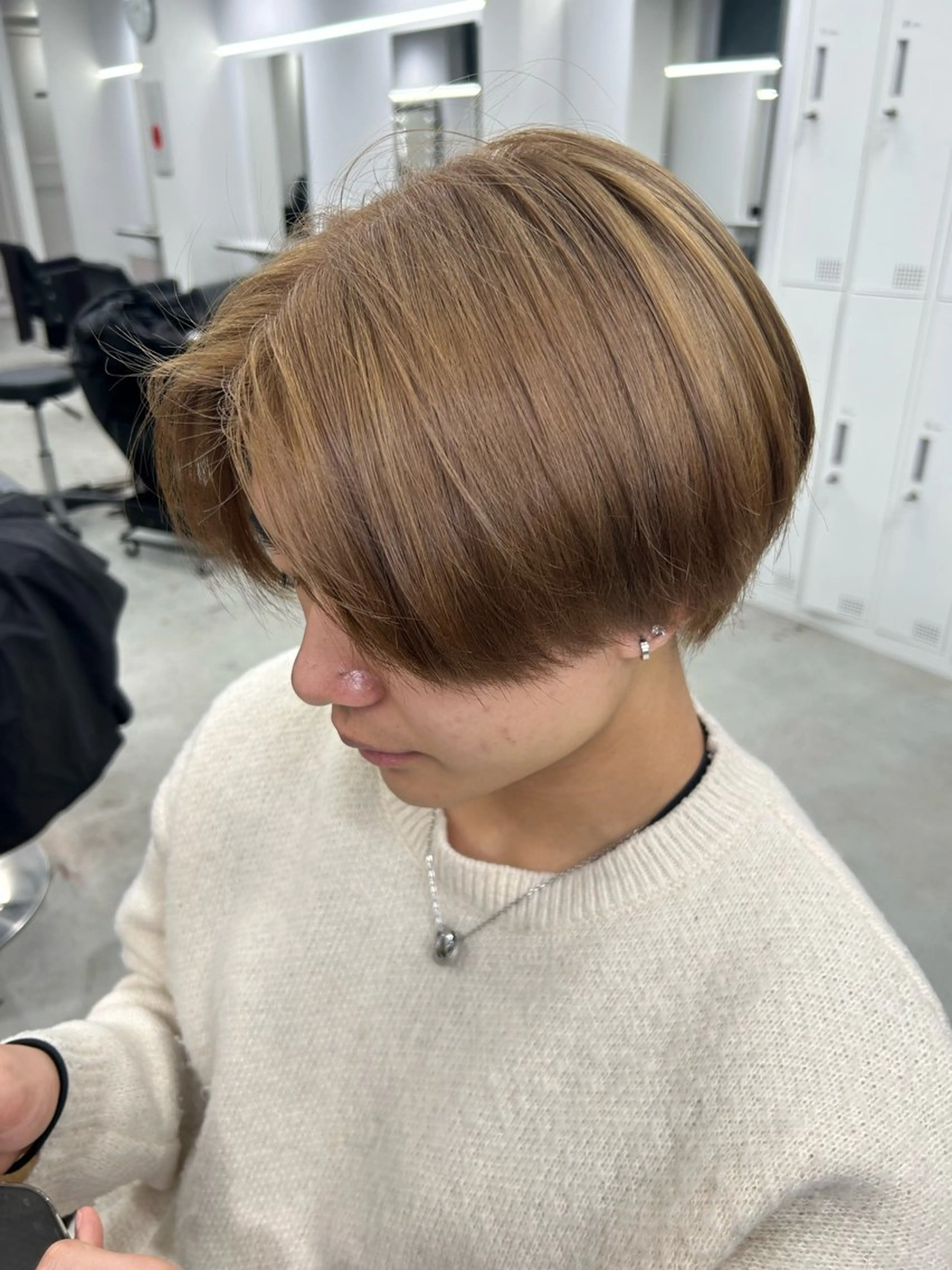 カラー メンズ ハイトーン ayane💖のヘアスタイル