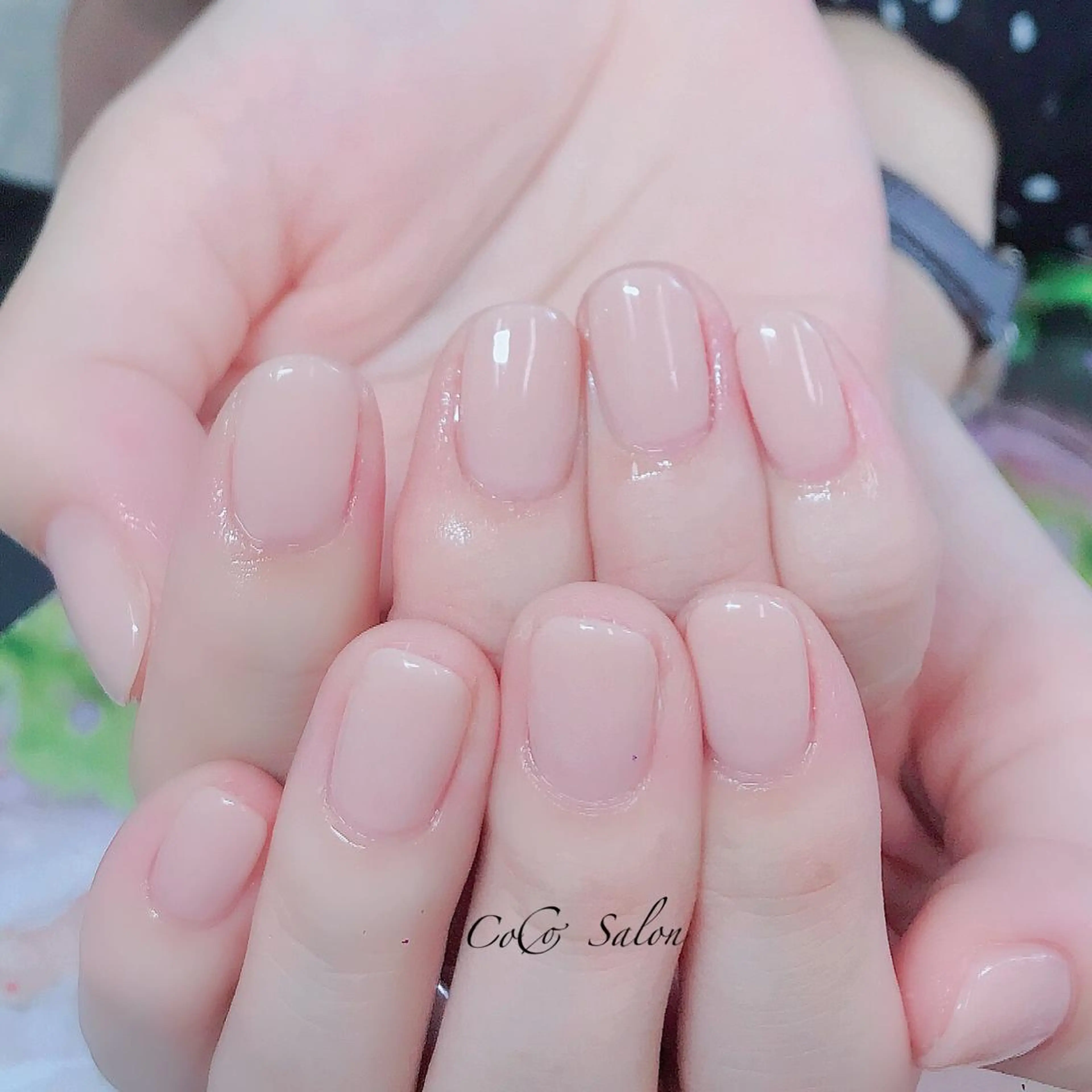 ネイル オフィスネイル ワンカラーネイル ピンク シンプルネイル CoCoSalon ネイル/まつ毛予約のネイルデザイン