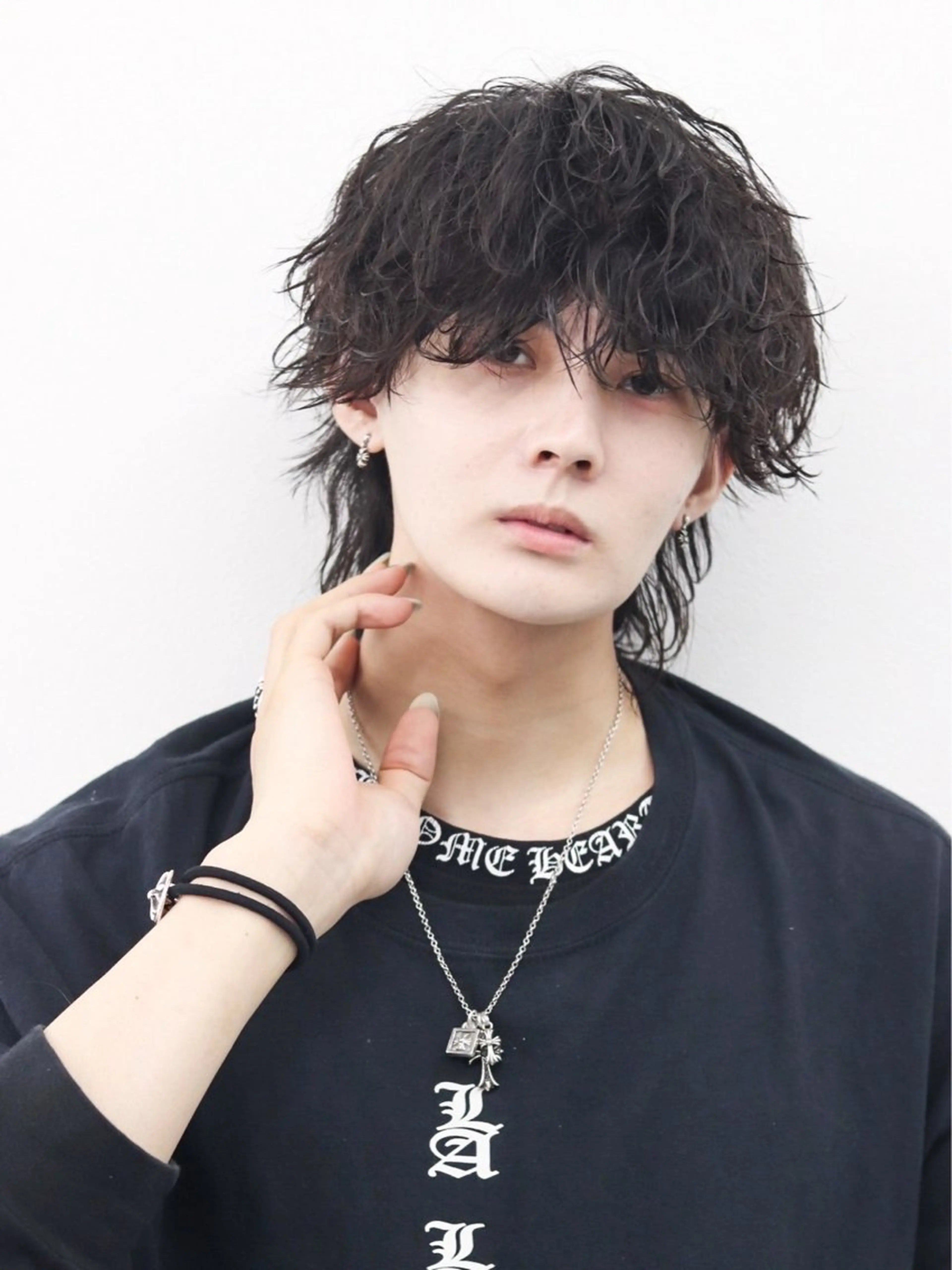 セミロング カラー パーマ ヘアアレンジ メンズ 似合わせカット メンズ特化❤️‍🔥 RIKU❤️‍🔥のヘアスタイル