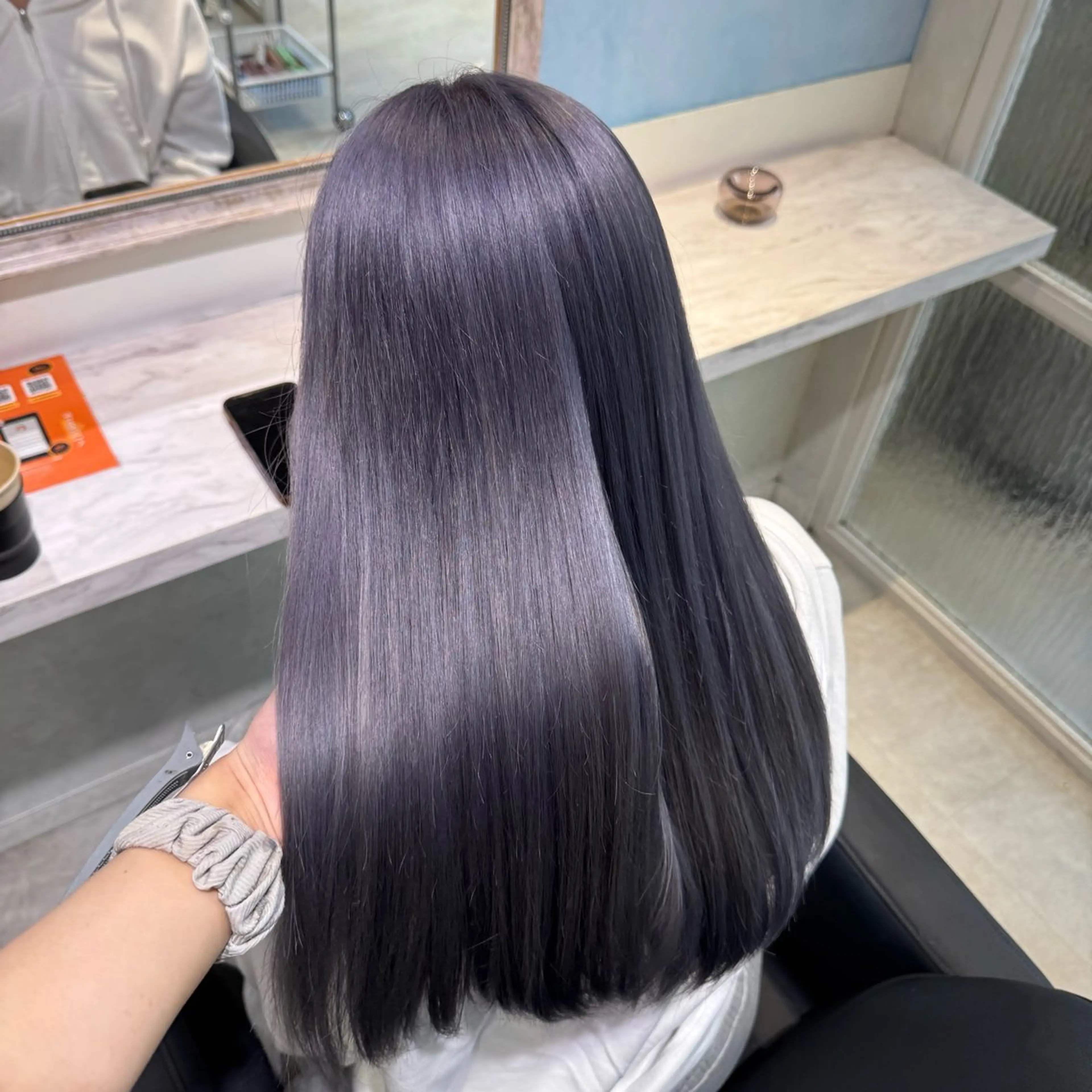 ロング カラー ブリーチ ケアブリーチ ケアカラー 髪質改善 韓国風ヘア ヘアカラー トリートメント 🦋ブリーチ/カラー 専門AYA💖のヘアスタイル