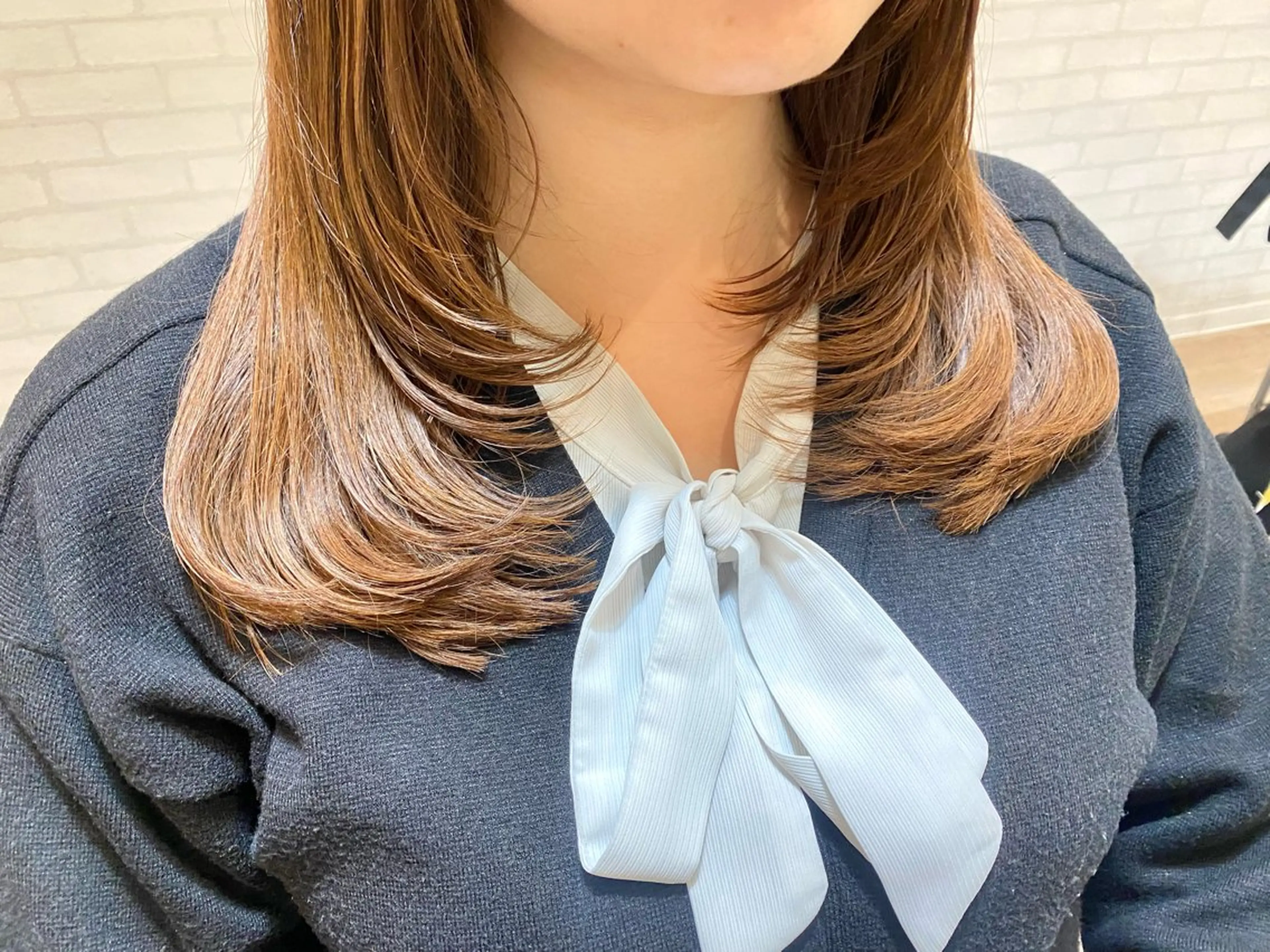 セミロング カラー カット ヘアカラー トリートメント ヘッドスパ Aujuaソムリエ 🎨‎♡HARUのヘアスタイル