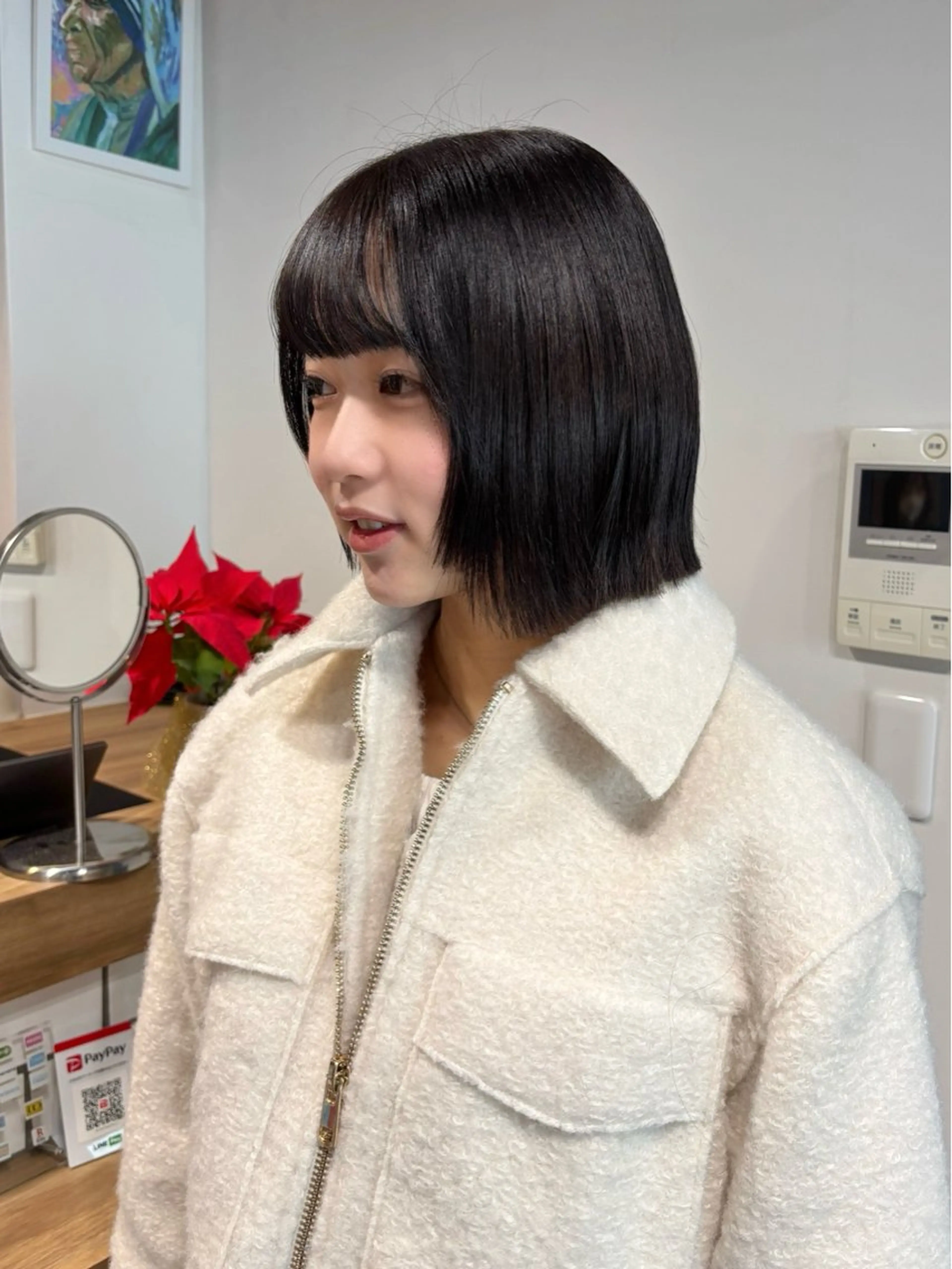 ショート ボブ カット 艶カラー🥣ショート /レイヤー/小由葵のヘアスタイル