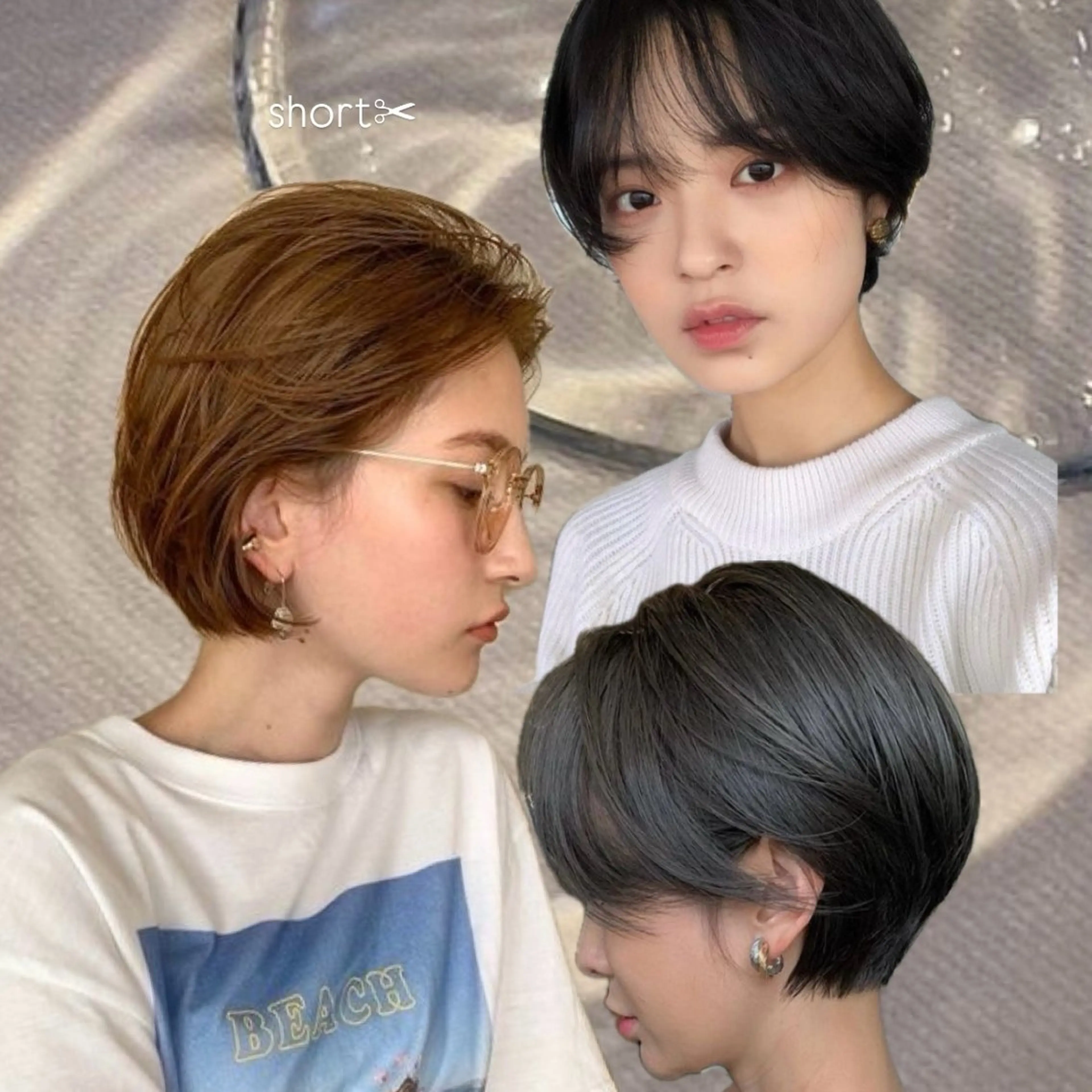 ショート 盛れる透明感カラー・ momokaのヘアスタイル