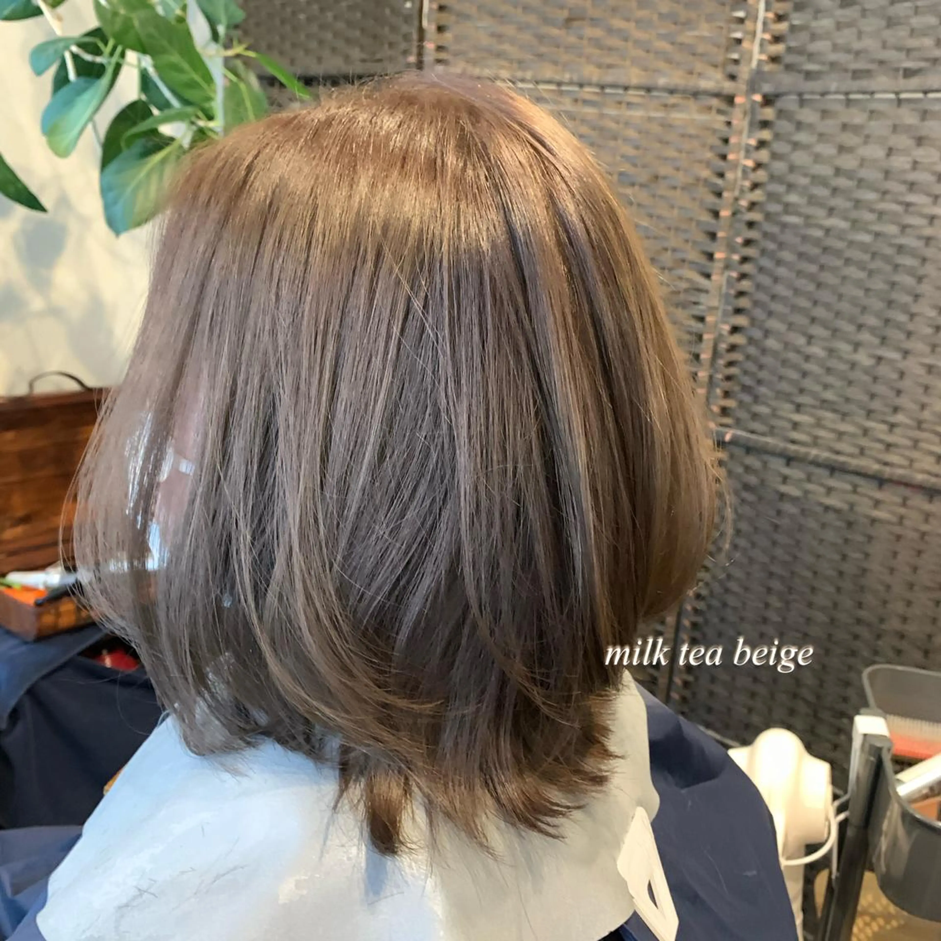 ショート カラー ベージュカラー 透明感カラー ミルクティーベージュ 透明感カラー/ブリー チ無し/瀧田恭平のヘアスタイル